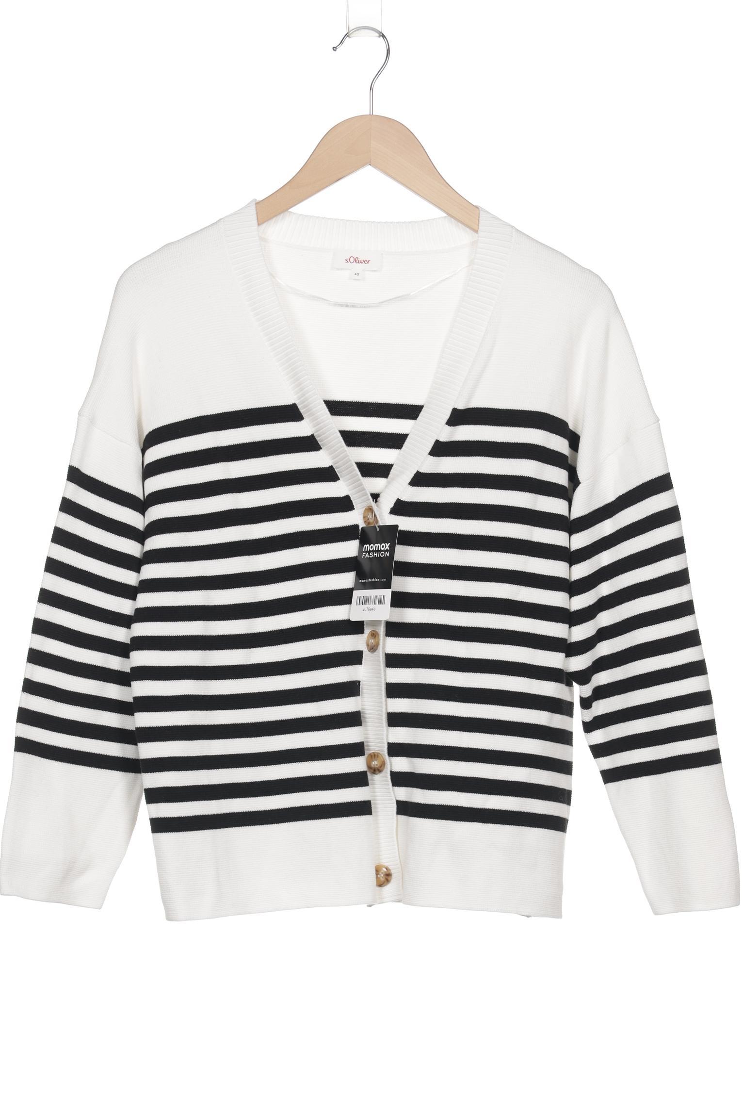 

s.Oliver Damen Strickjacke, weiß, Gr. 40