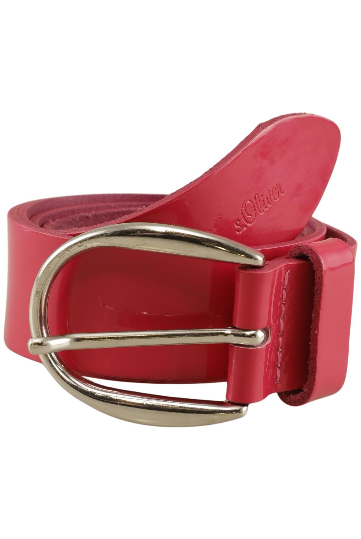 

s.Oliver Damen Gürtel, rot, Gr. 90