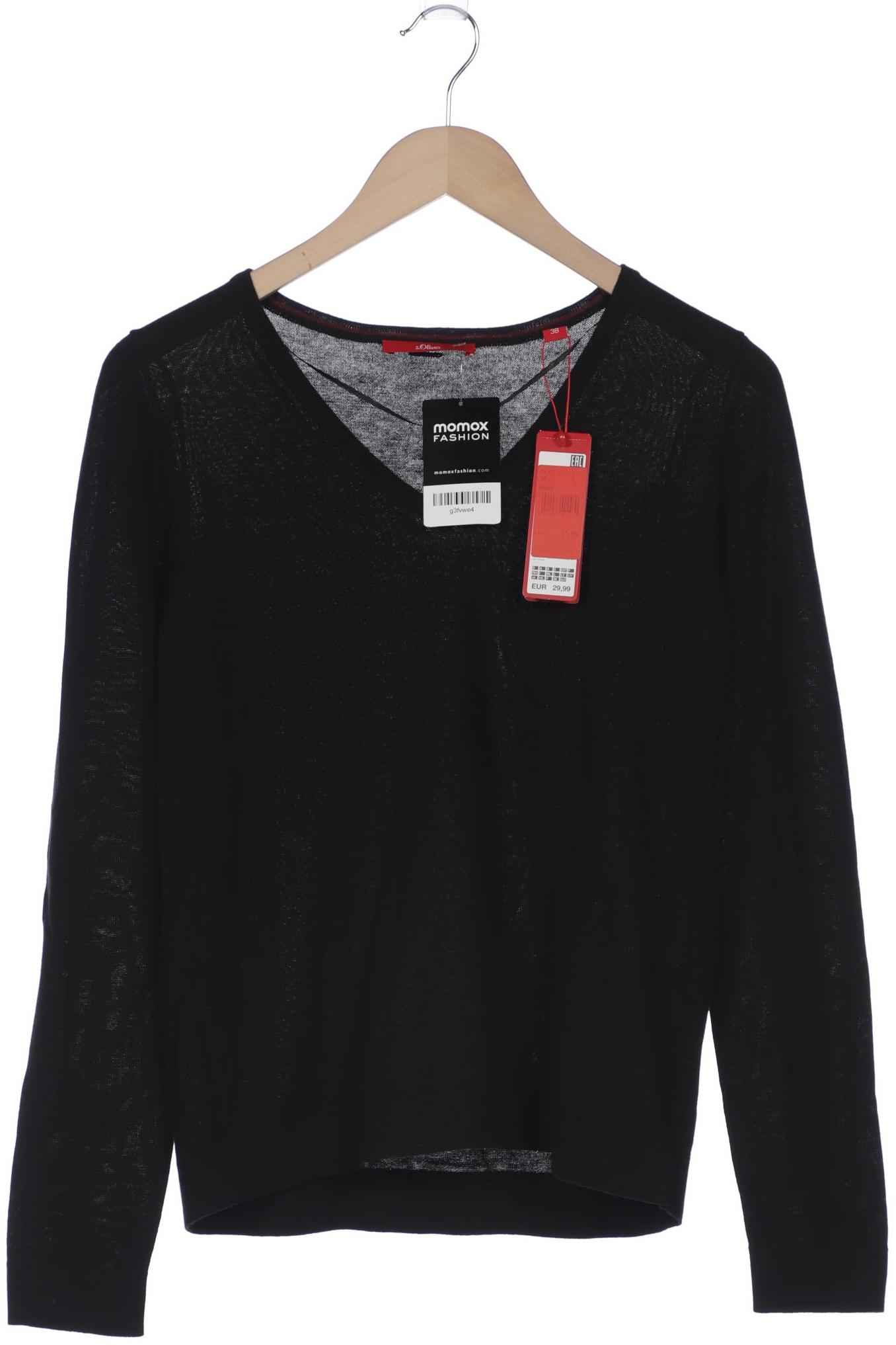 

s.Oliver Damen Pullover, schwarz