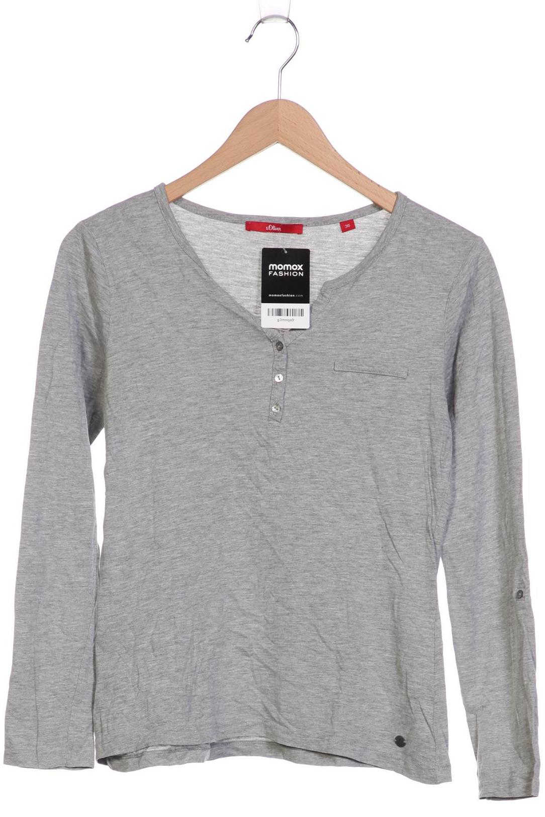 

s.Oliver Damen Langarmshirt, grau, Gr. 36