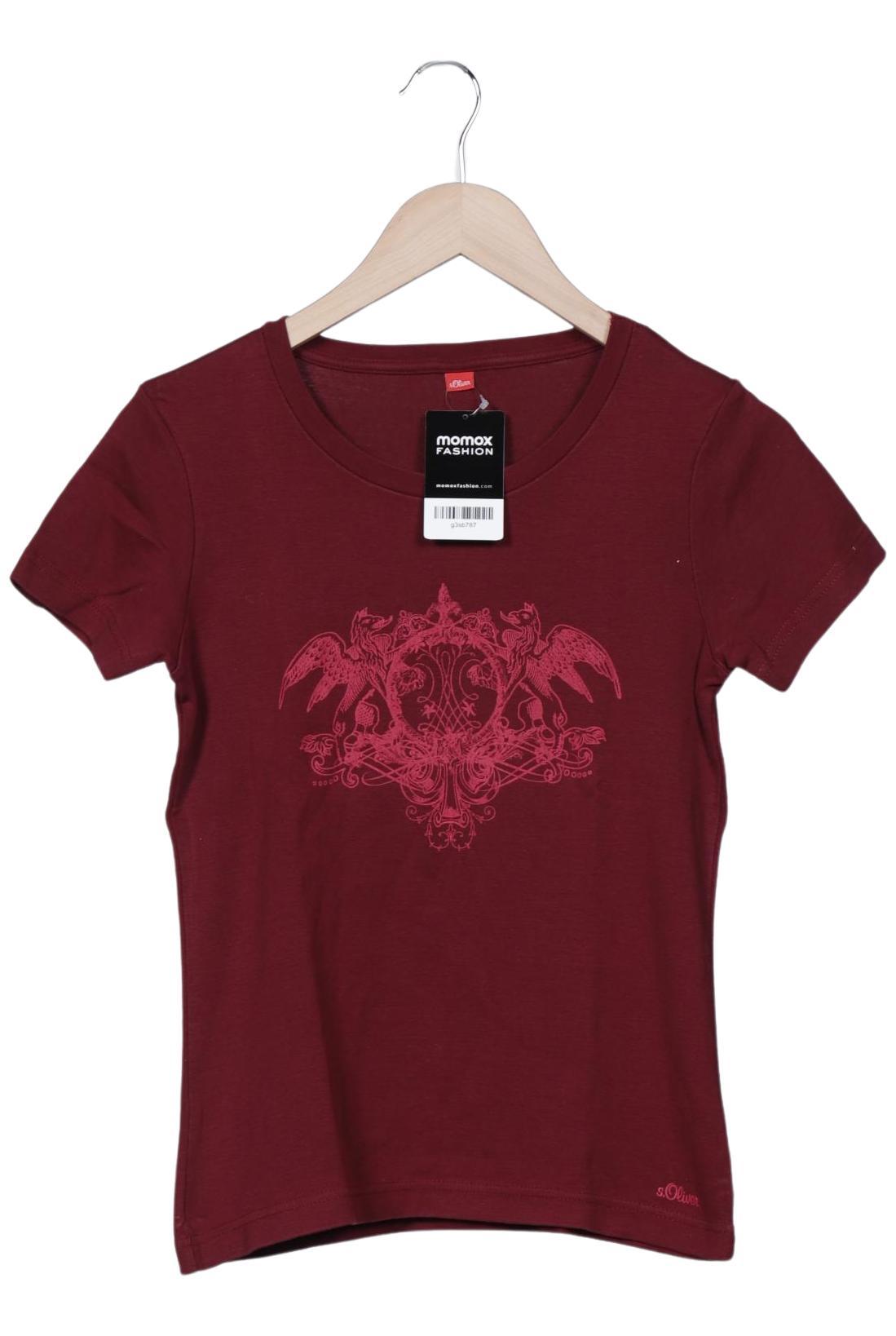 

s.Oliver Damen T-Shirt, bordeaux, Gr. 38