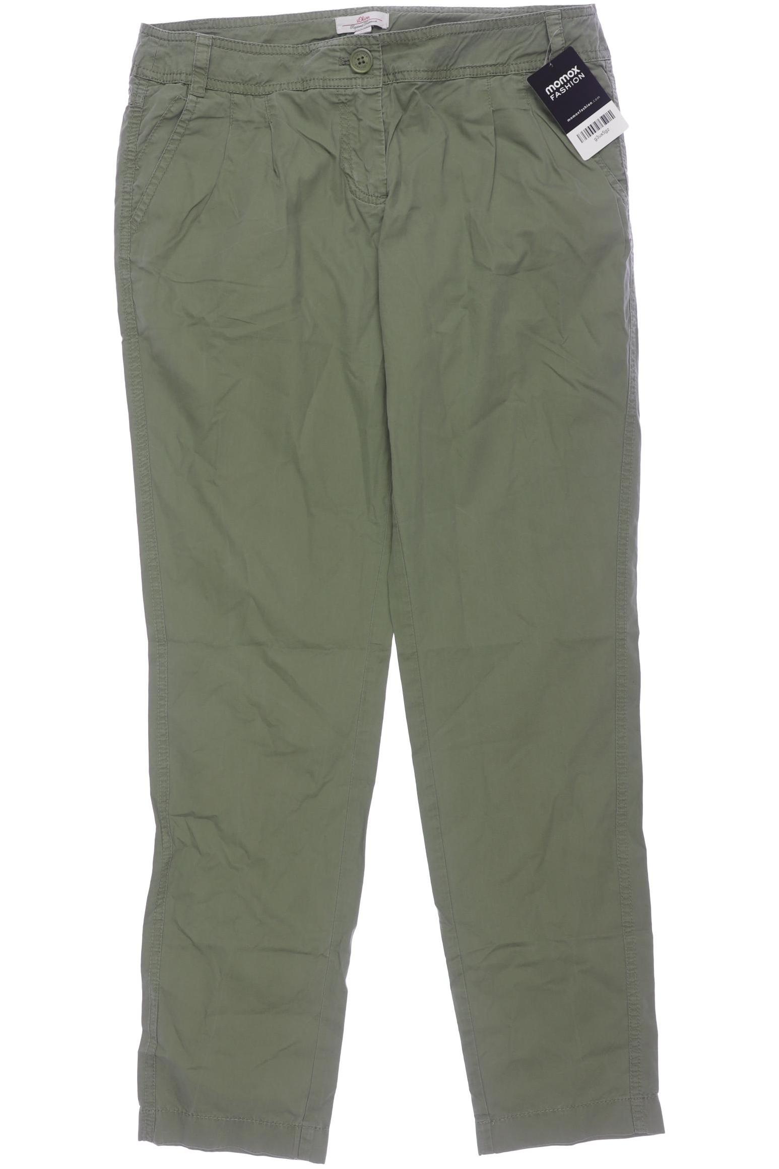 Thumbnail - s.Oliver Damen Stoffhose, grün, Gr. 36
