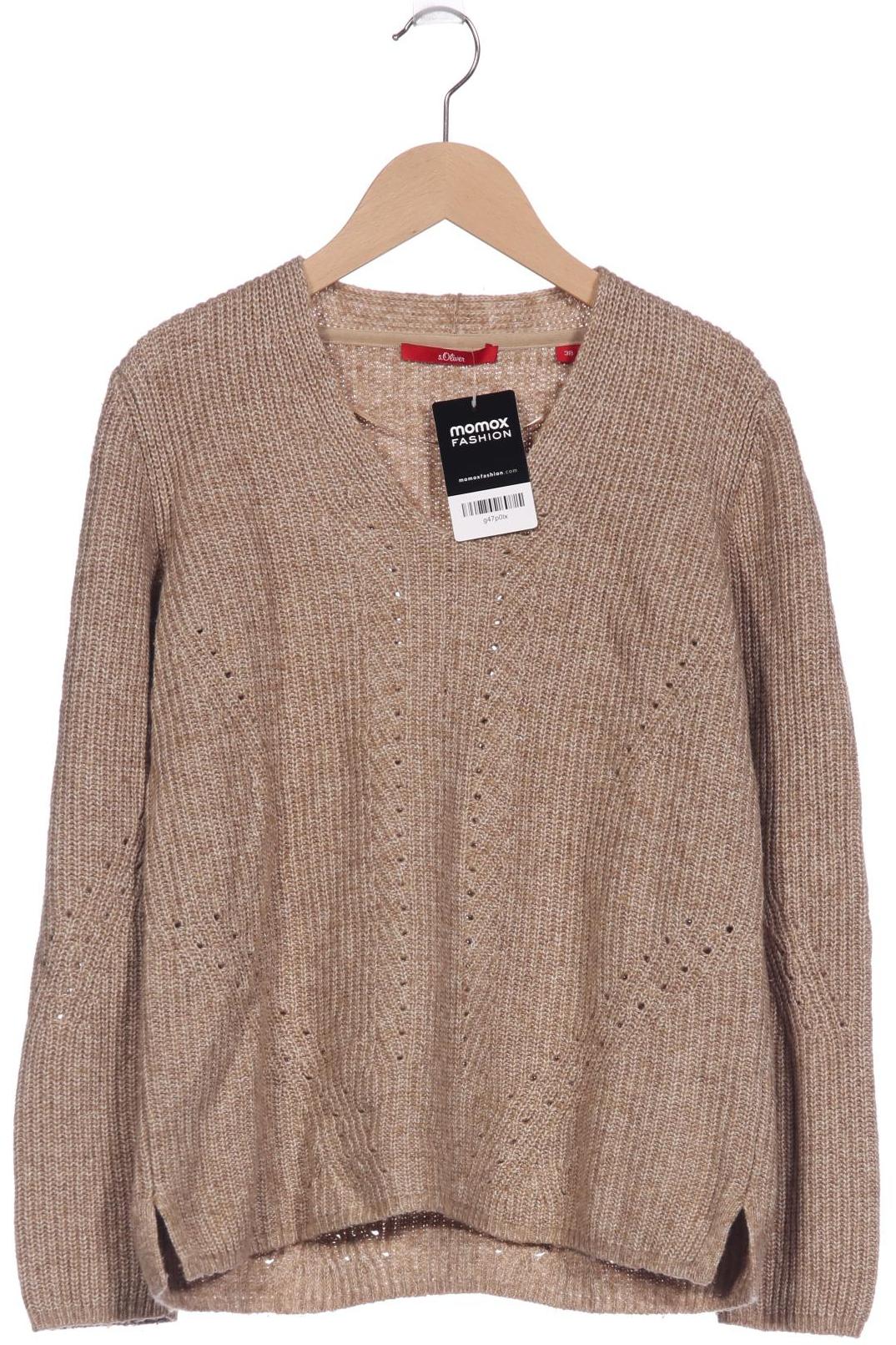 

s.Oliver Damen Pullover, beige, Gr. 38