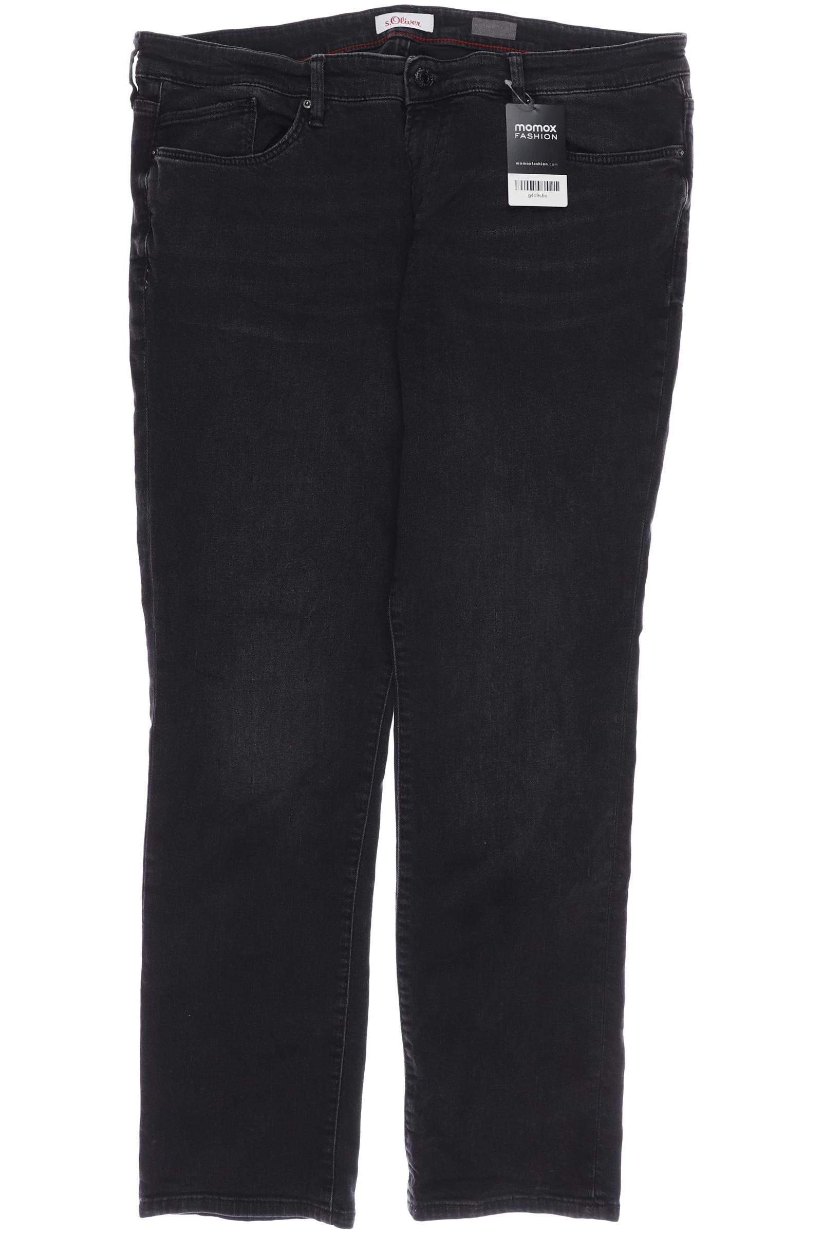 

s.Oliver Damen Jeans, schwarz