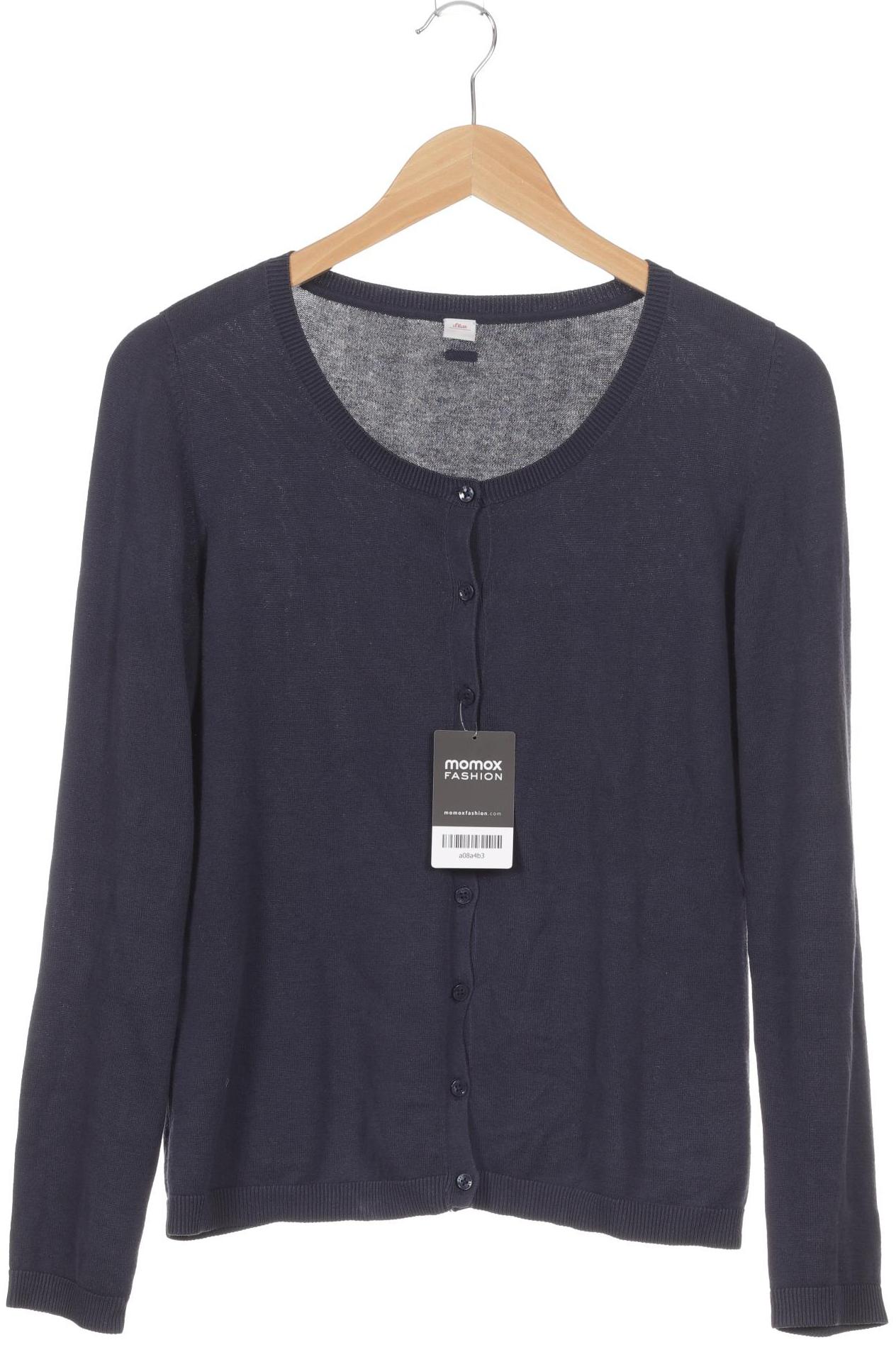 

s.Oliver Damen Strickjacke, blau, Gr. 38