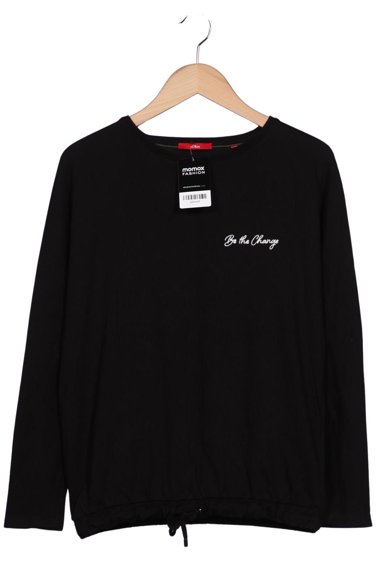 

s.Oliver Damen Langarmshirt, schwarz, Gr. 36