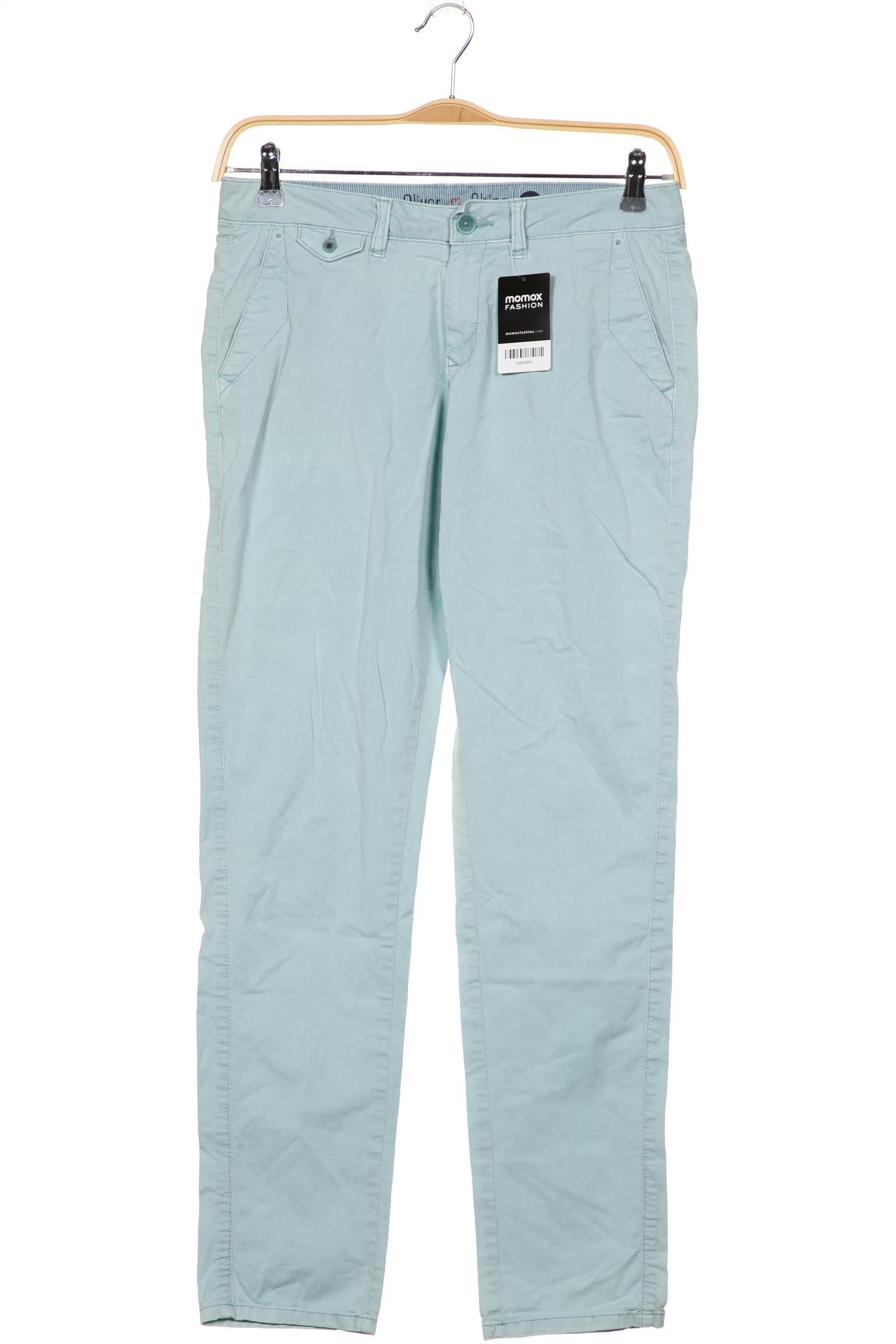 

s.Oliver Damen Stoffhose, türkis, Gr. 36