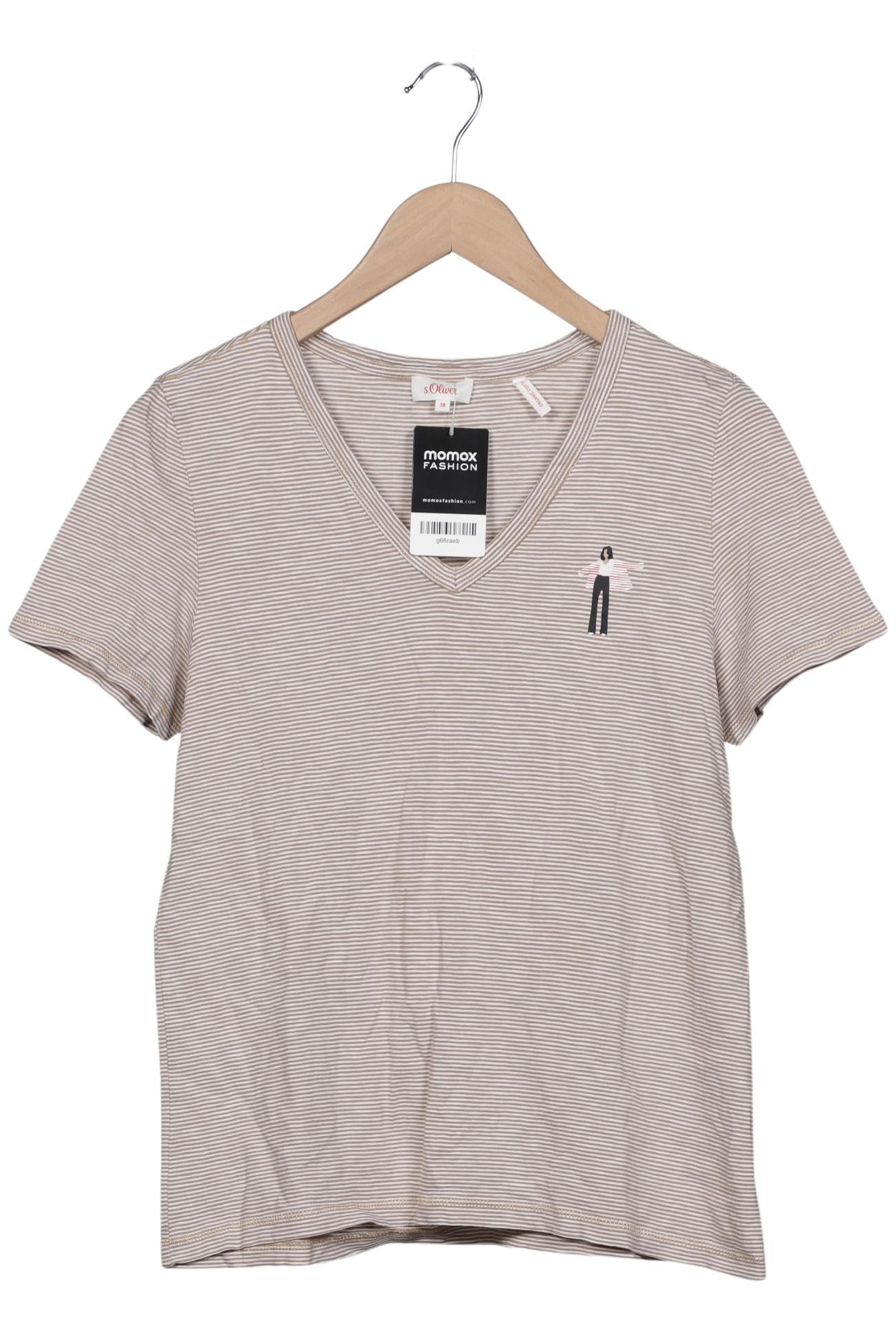 

s.Oliver Damen T-Shirt, beige, Gr. 38