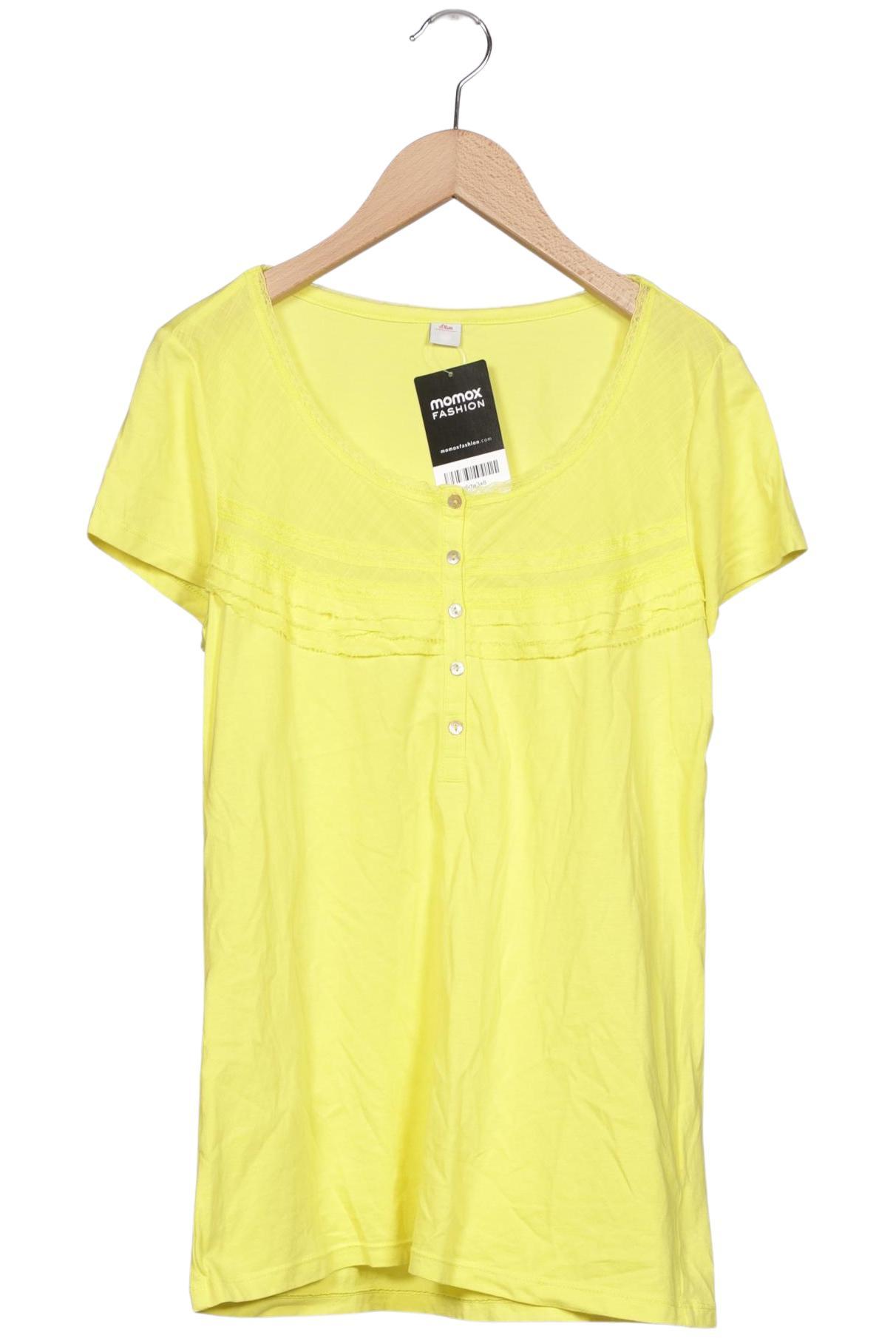 

s.Oliver Damen T-Shirt, gelb, Gr. 38