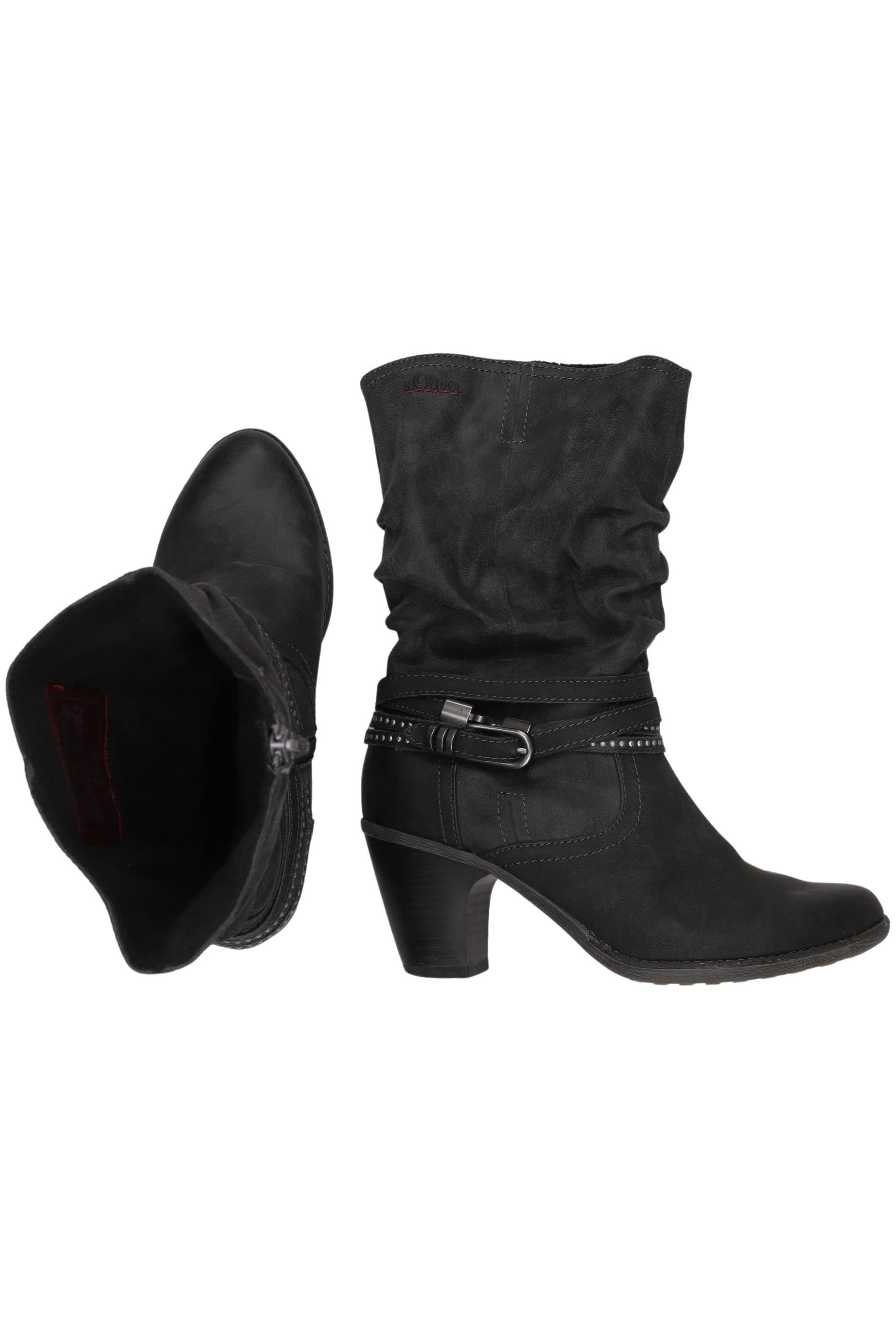 

s.Oliver Damen Stiefel, schwarz, Gr. 39