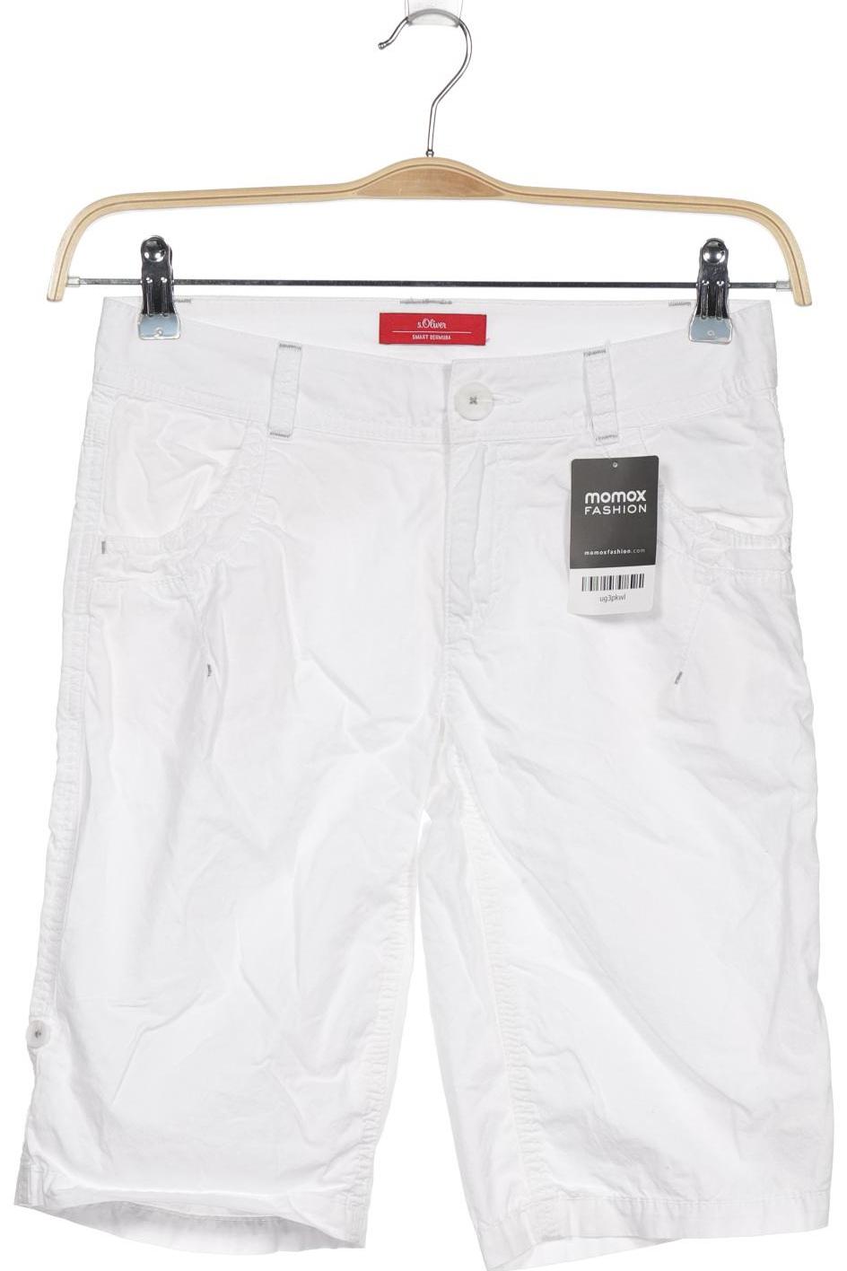 

s.Oliver Damen Shorts, weiß