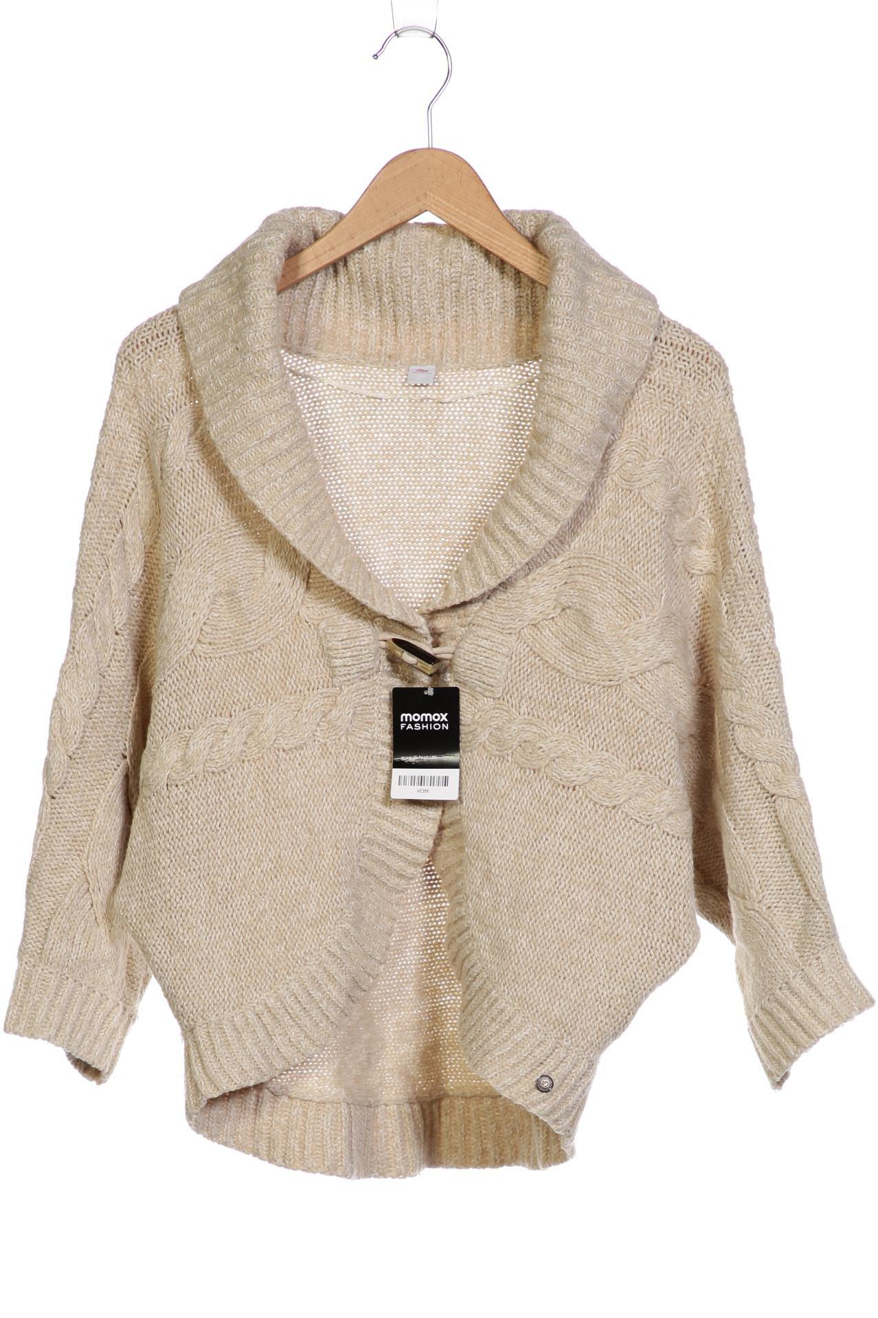 

s.Oliver Damen Strickjacke, beige, Gr. 36