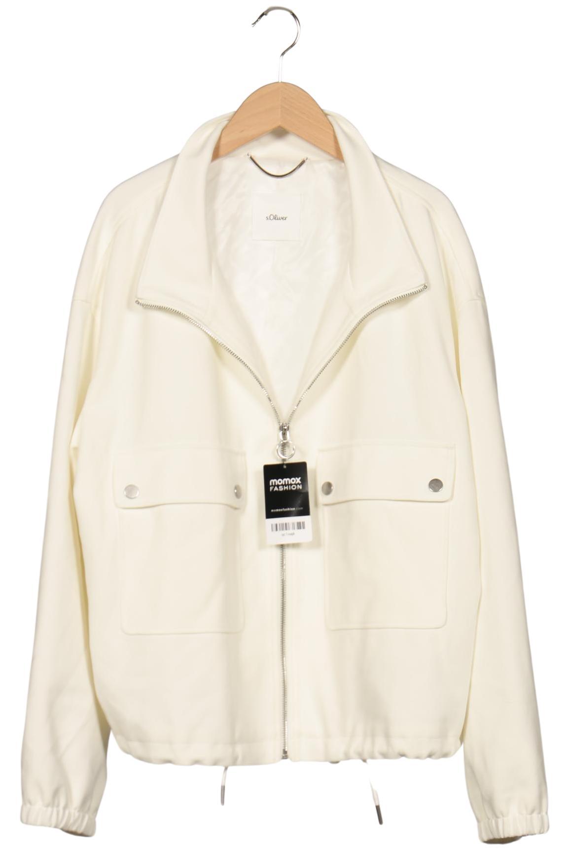 

s.Oliver Damen Jacke, cremeweiß, Gr. 42