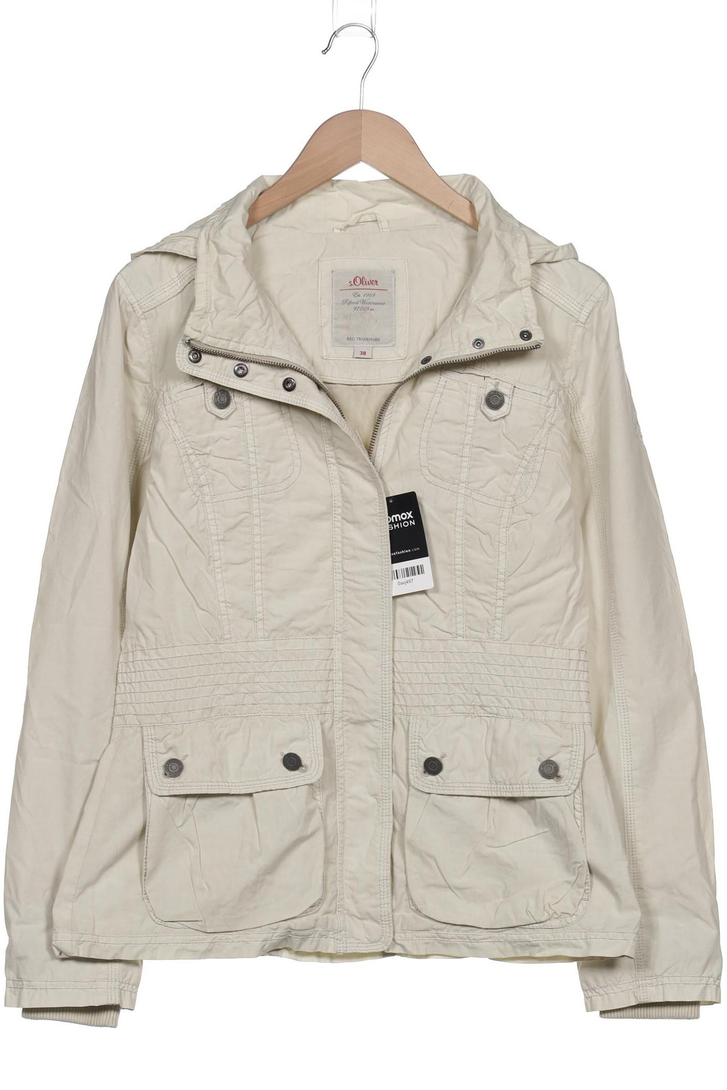 

s.Oliver Damen Jacke, cremeweiß, Gr. 38