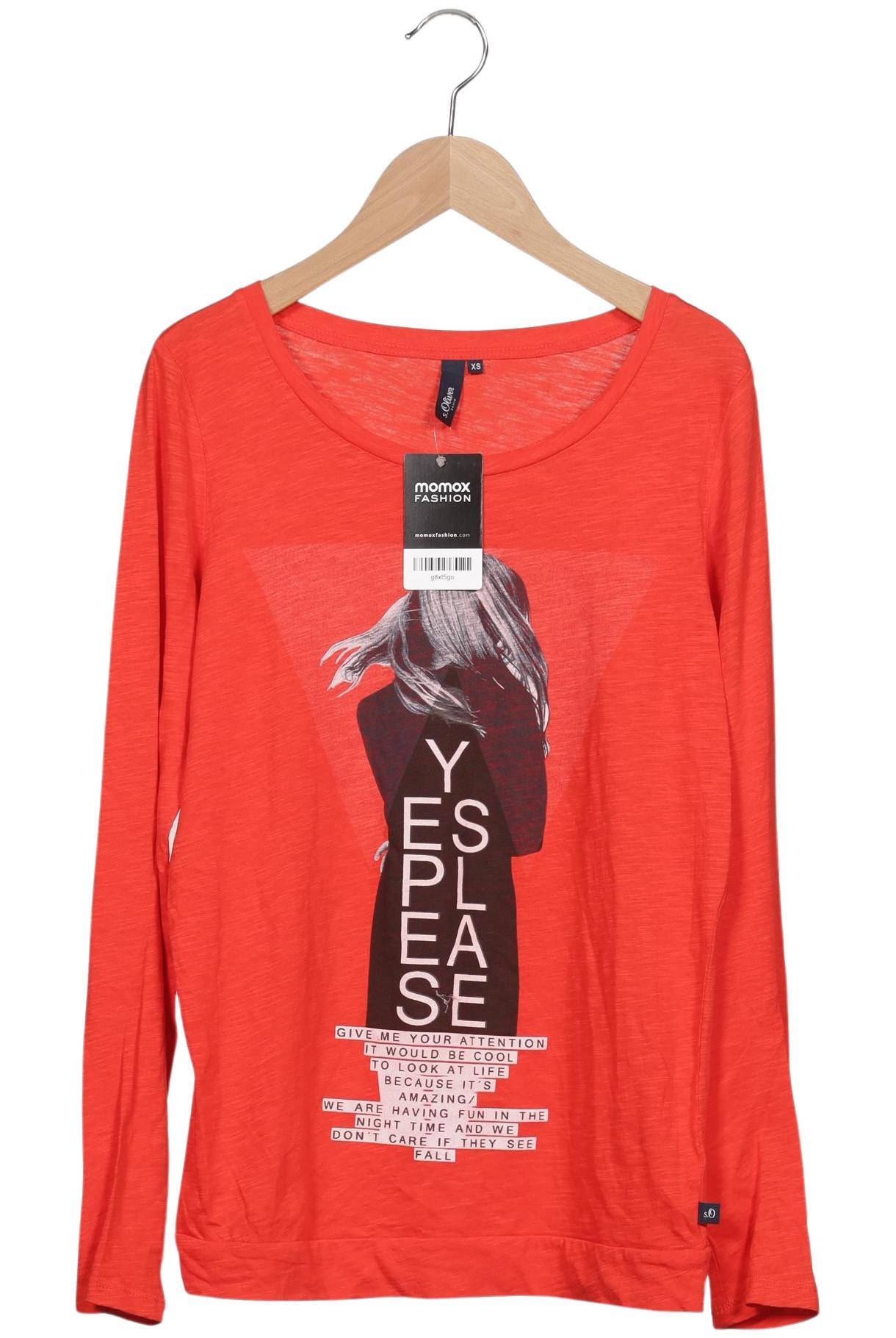 

s.Oliver Damen Langarmshirt, rot, Gr. 34