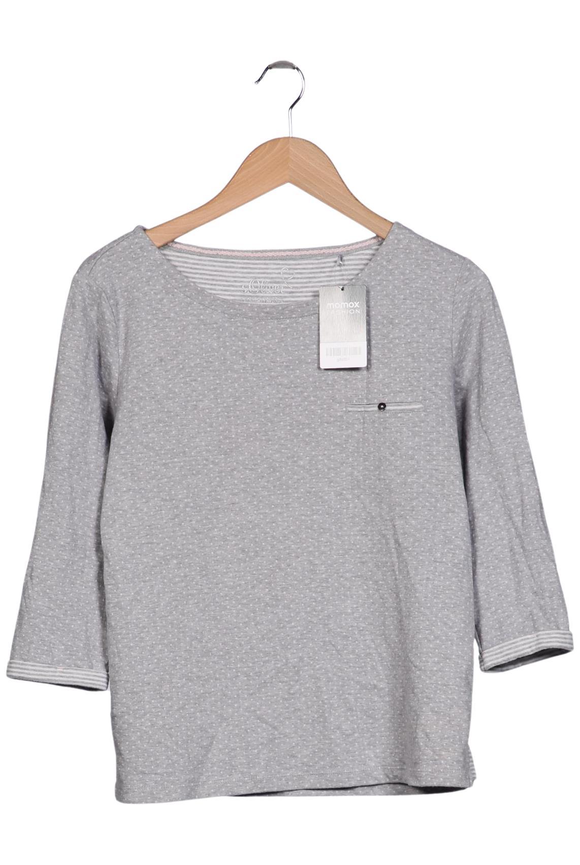 

s.Oliver Damen Langarmshirt, grau, Gr. 40