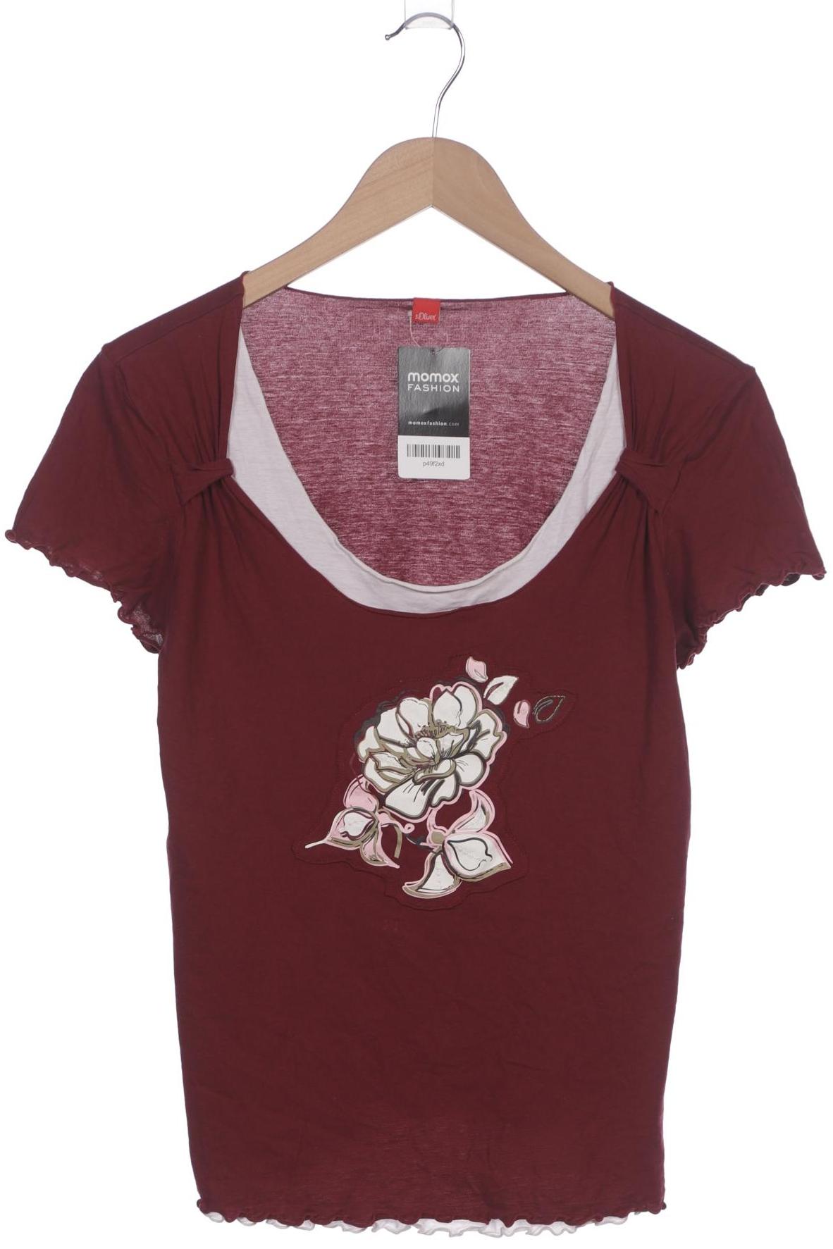 

s.Oliver Damen T-Shirt, bordeaux, Gr. 42