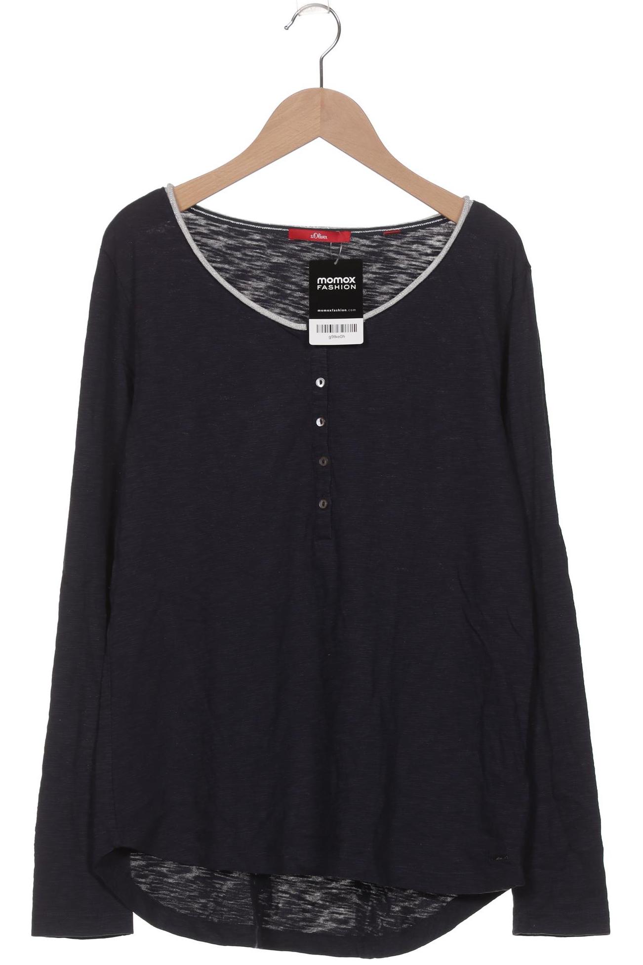 

s.Oliver Damen Langarmshirt, marineblau, Gr. 38