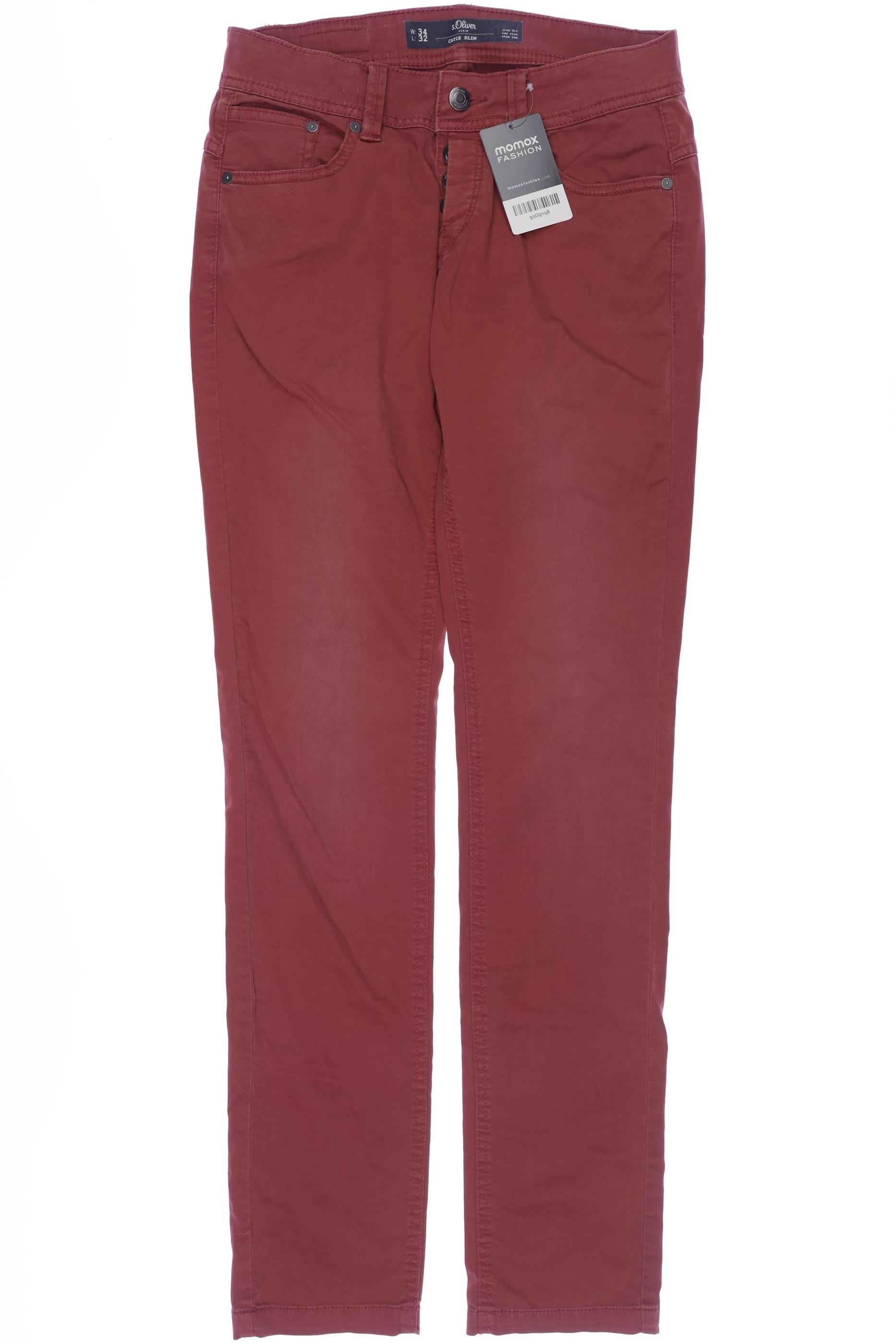 

s.Oliver Damen Stoffhose, bordeaux, Gr. 34