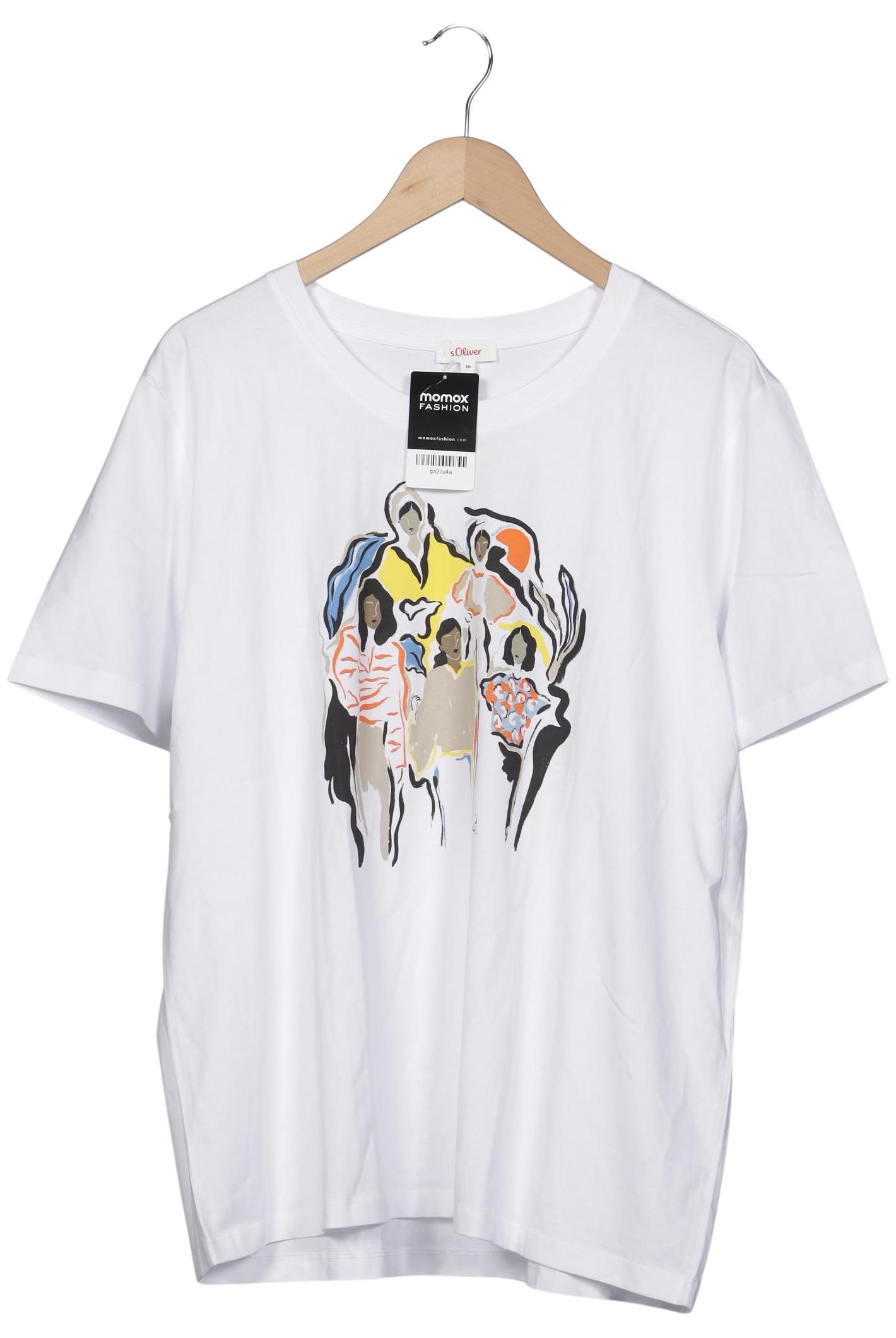 

s.Oliver Damen T-Shirt, weiß, Gr. 46