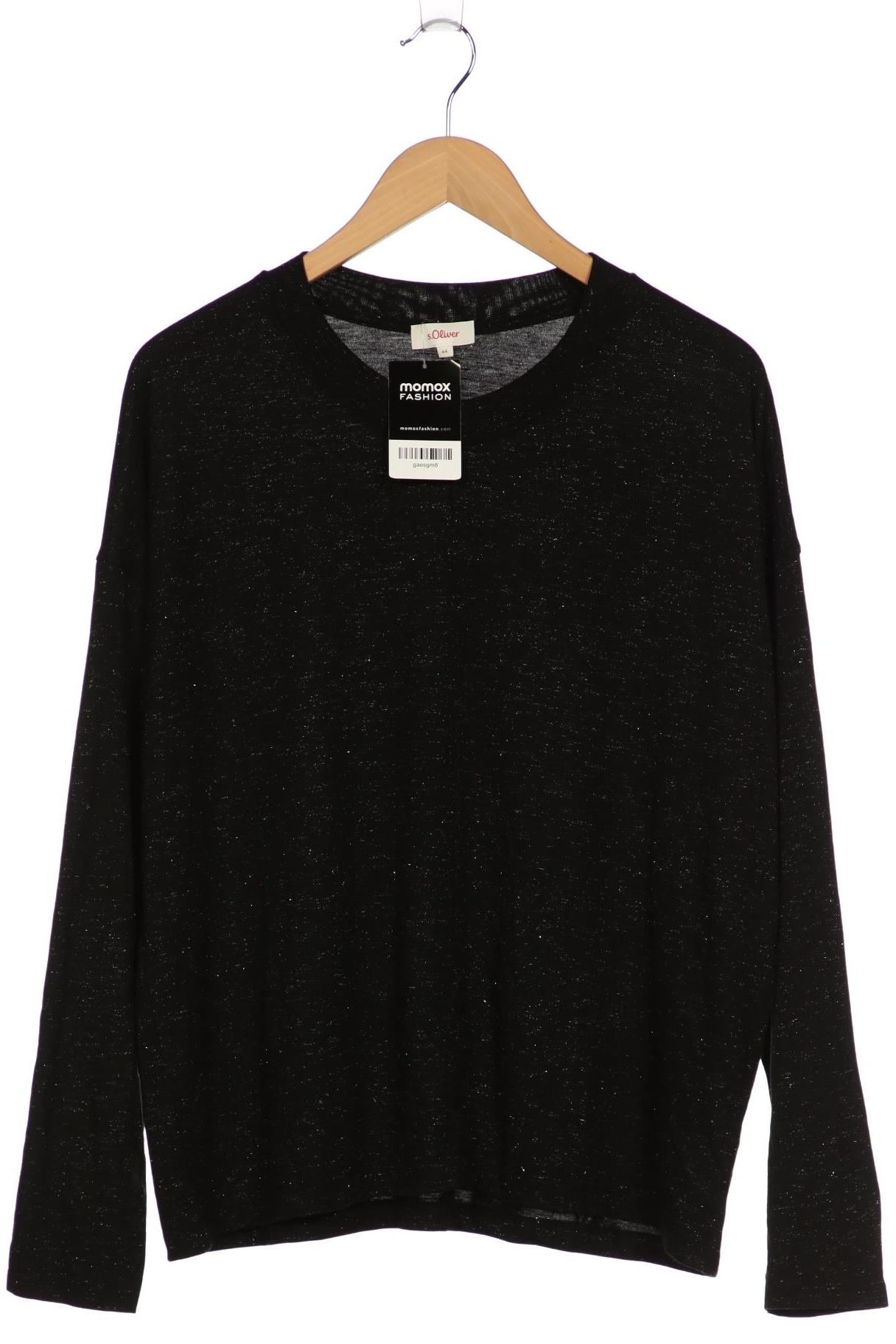 

s.Oliver Damen Langarmshirt, schwarz, Gr. 44