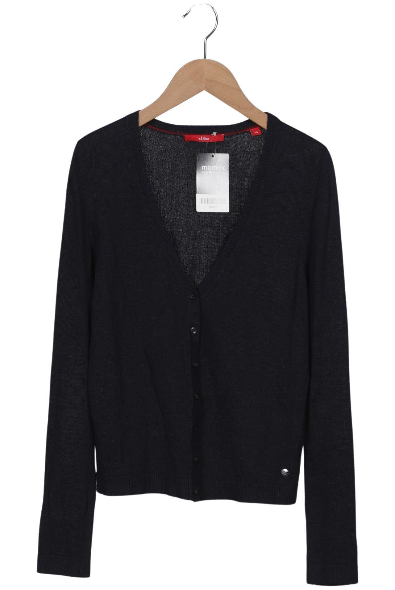 

s.Oliver Damen Strickjacke, marineblau, Gr. 34