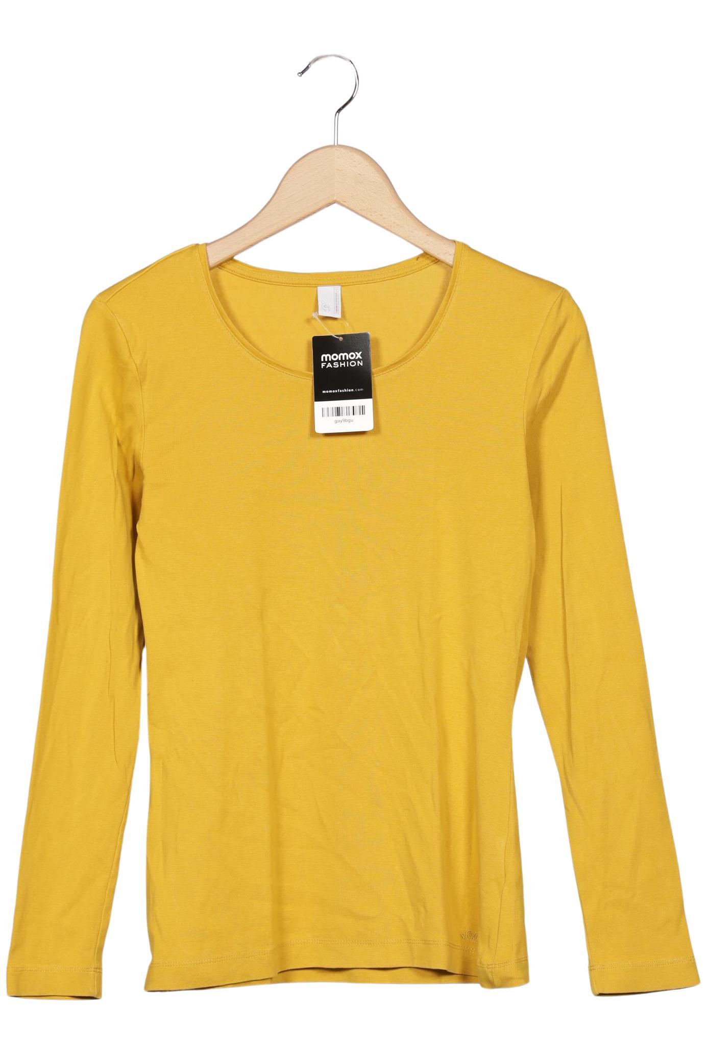 

s.Oliver Damen Langarmshirt, gelb, Gr. 40