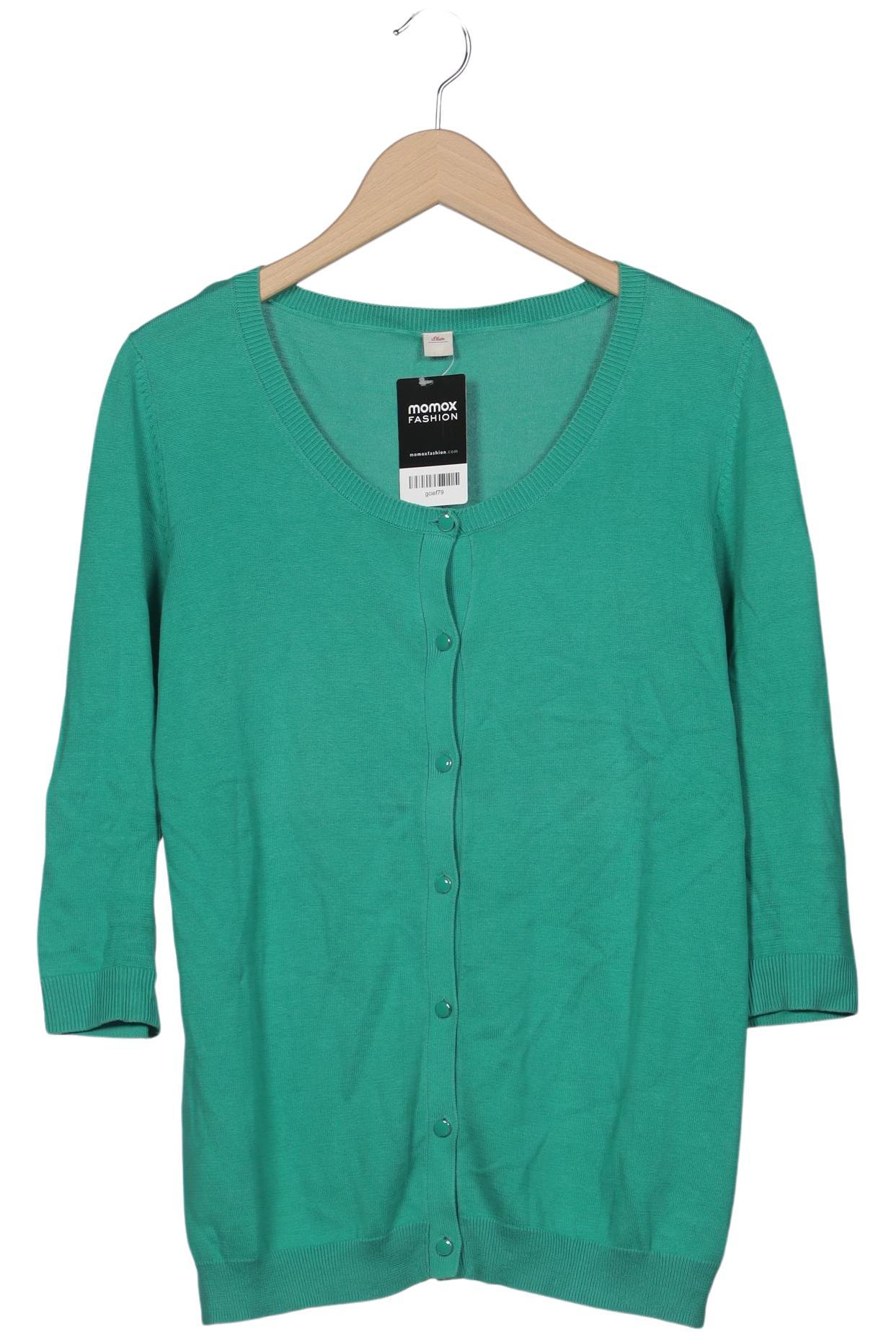 

s.Oliver Damen Strickjacke, grün, Gr. 44