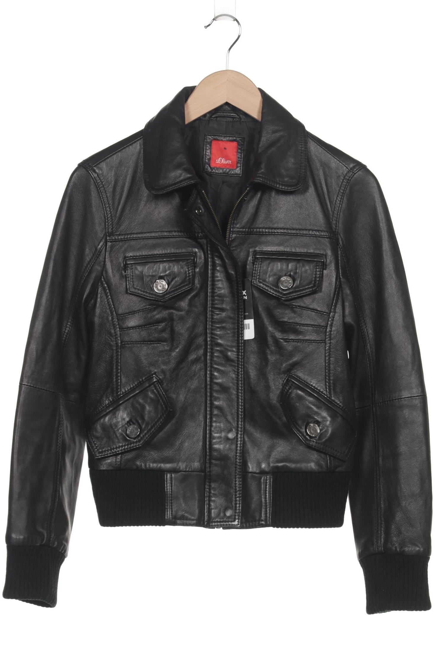 

s.Oliver Damen Jacke, schwarz, Gr. 38