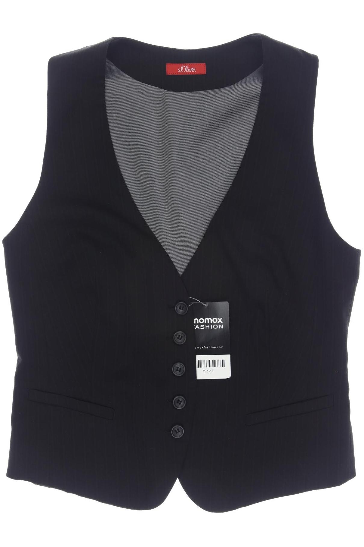 

s.Oliver Damen Weste, schwarz, Gr. 36
