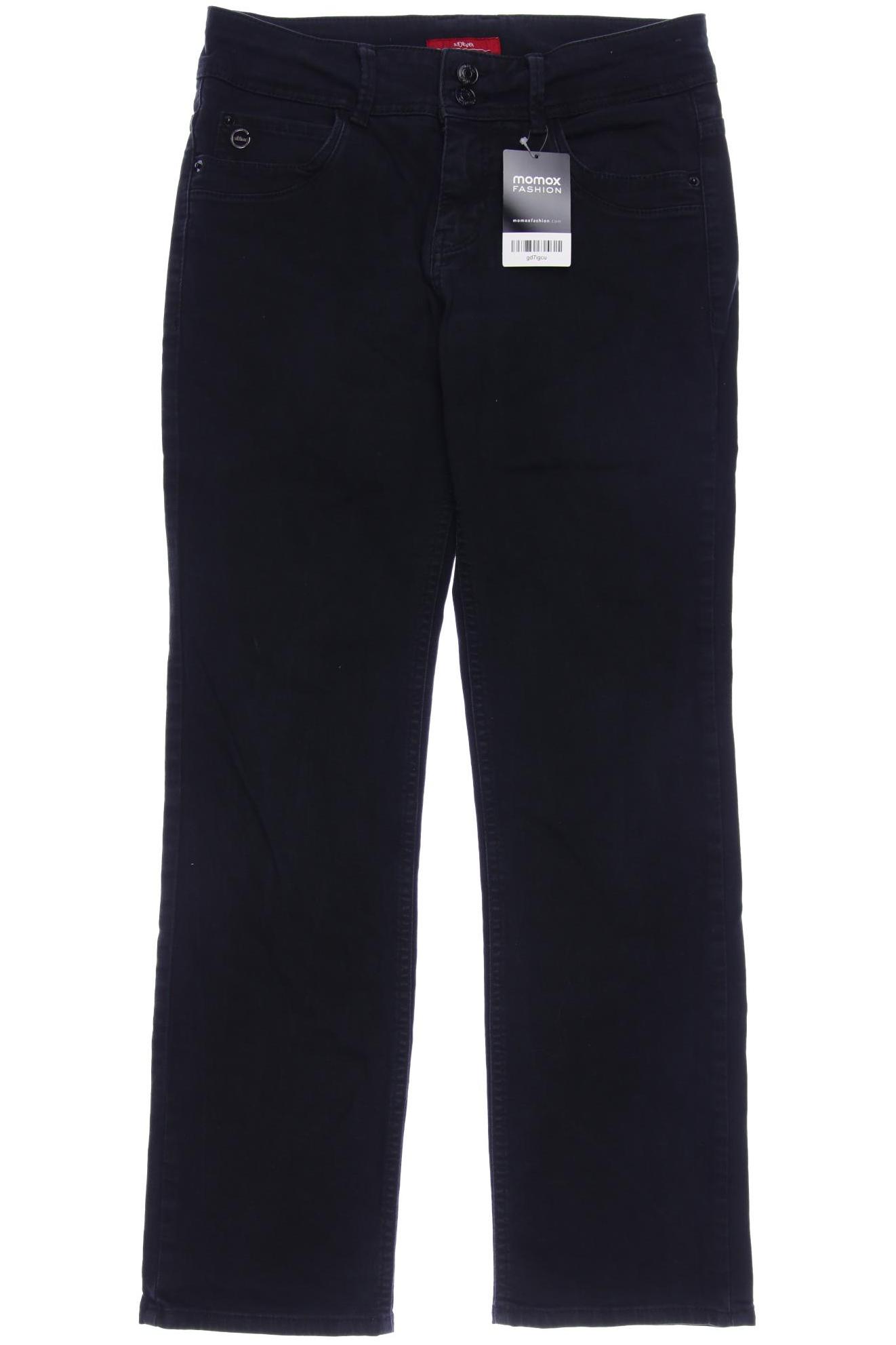

s.Oliver Damen Jeans, schwarz