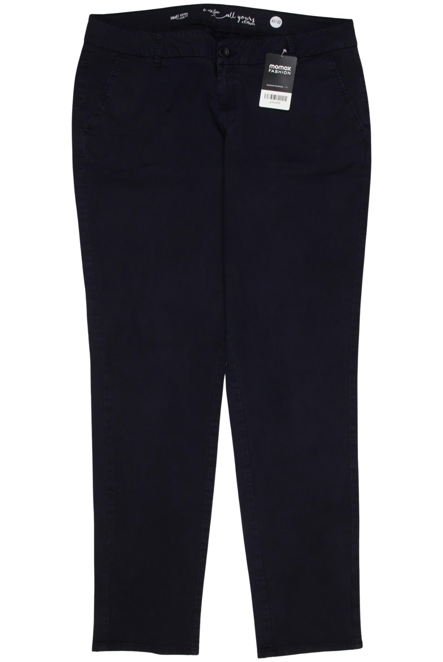 

s.Oliver Damen Stoffhose, marineblau, Gr. 42