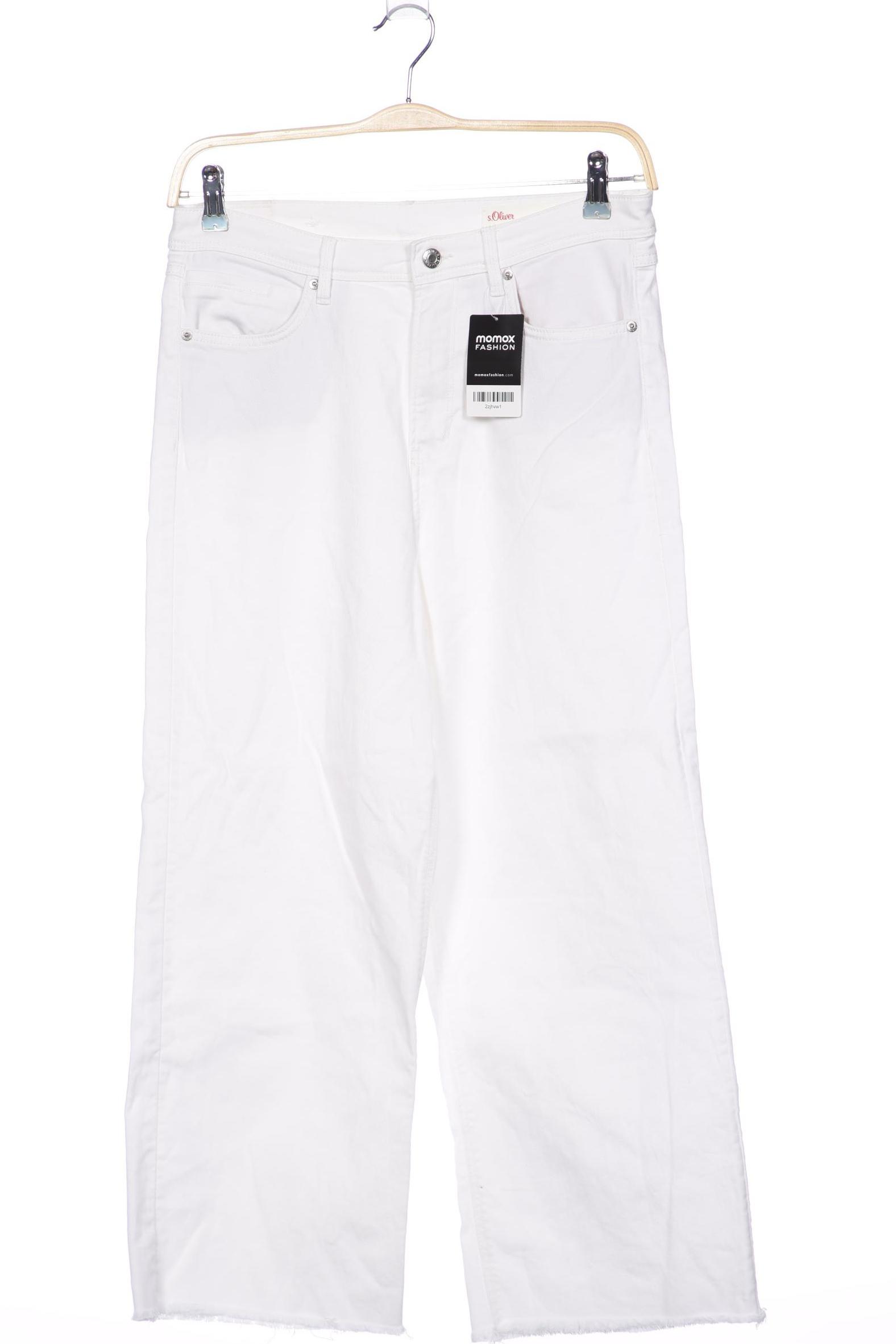 

s.Oliver Damen Jeans, weiß
