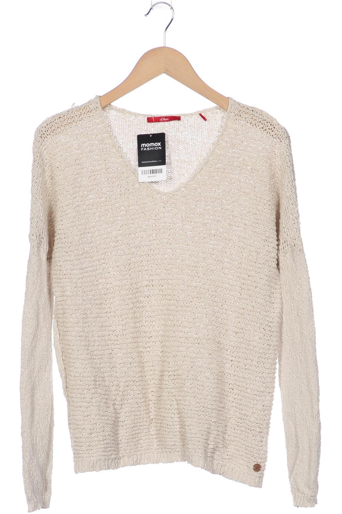 

s.Oliver Damen Pullover, cremeweiß