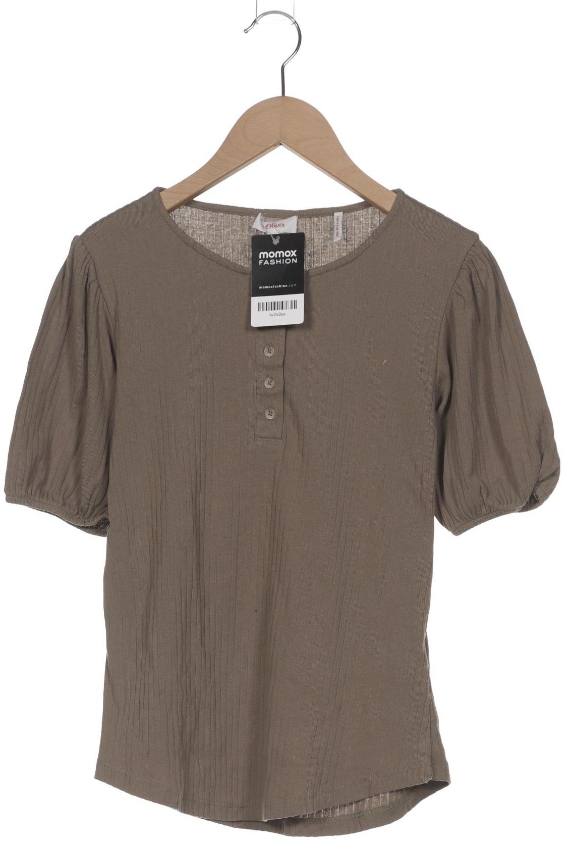 

s.Oliver Damen T-Shirt, braun, Gr. 36
