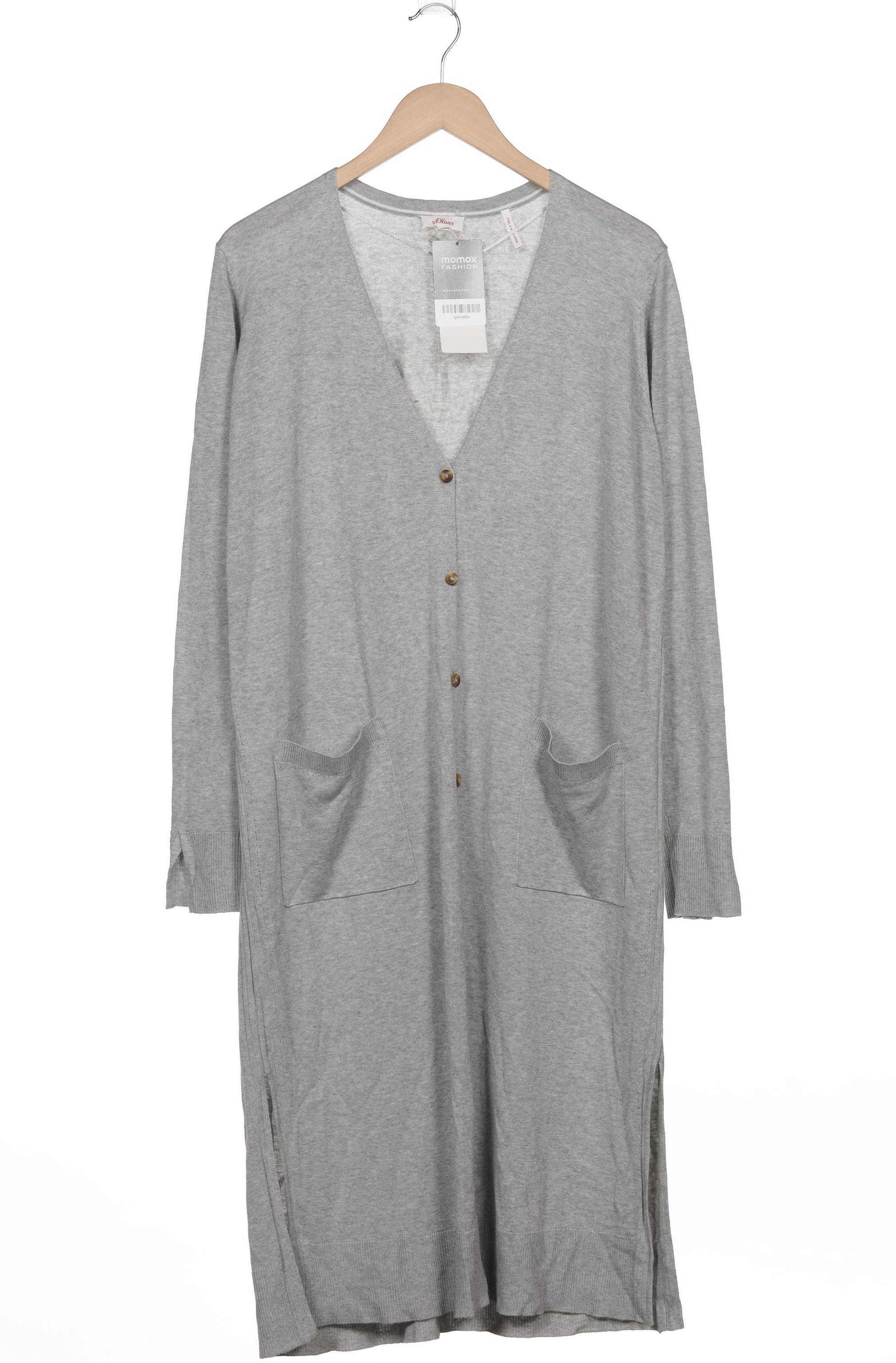 

s.Oliver Damen Strickjacke, grau, Gr. 44