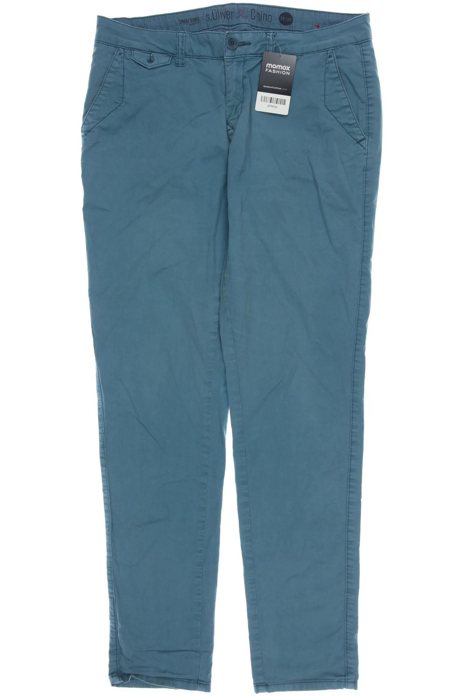 

s.Oliver Damen Stoffhose, blau, Gr. 38