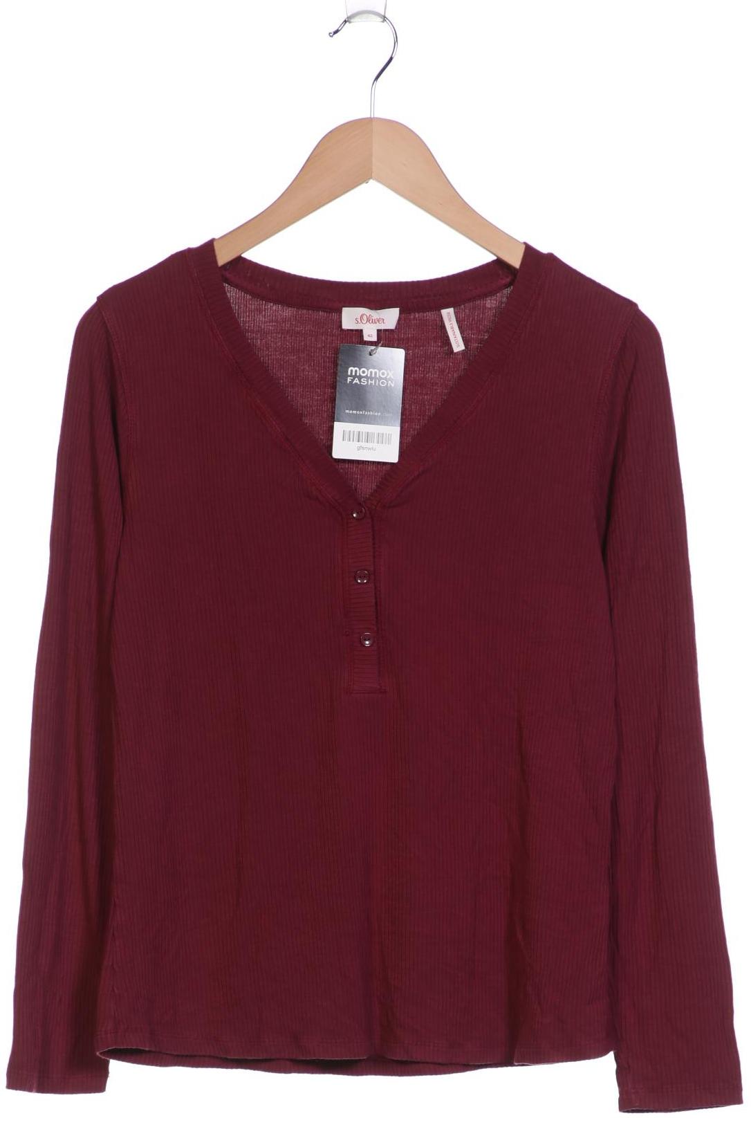 

s.Oliver Damen Langarmshirt, bordeaux, Gr. 42