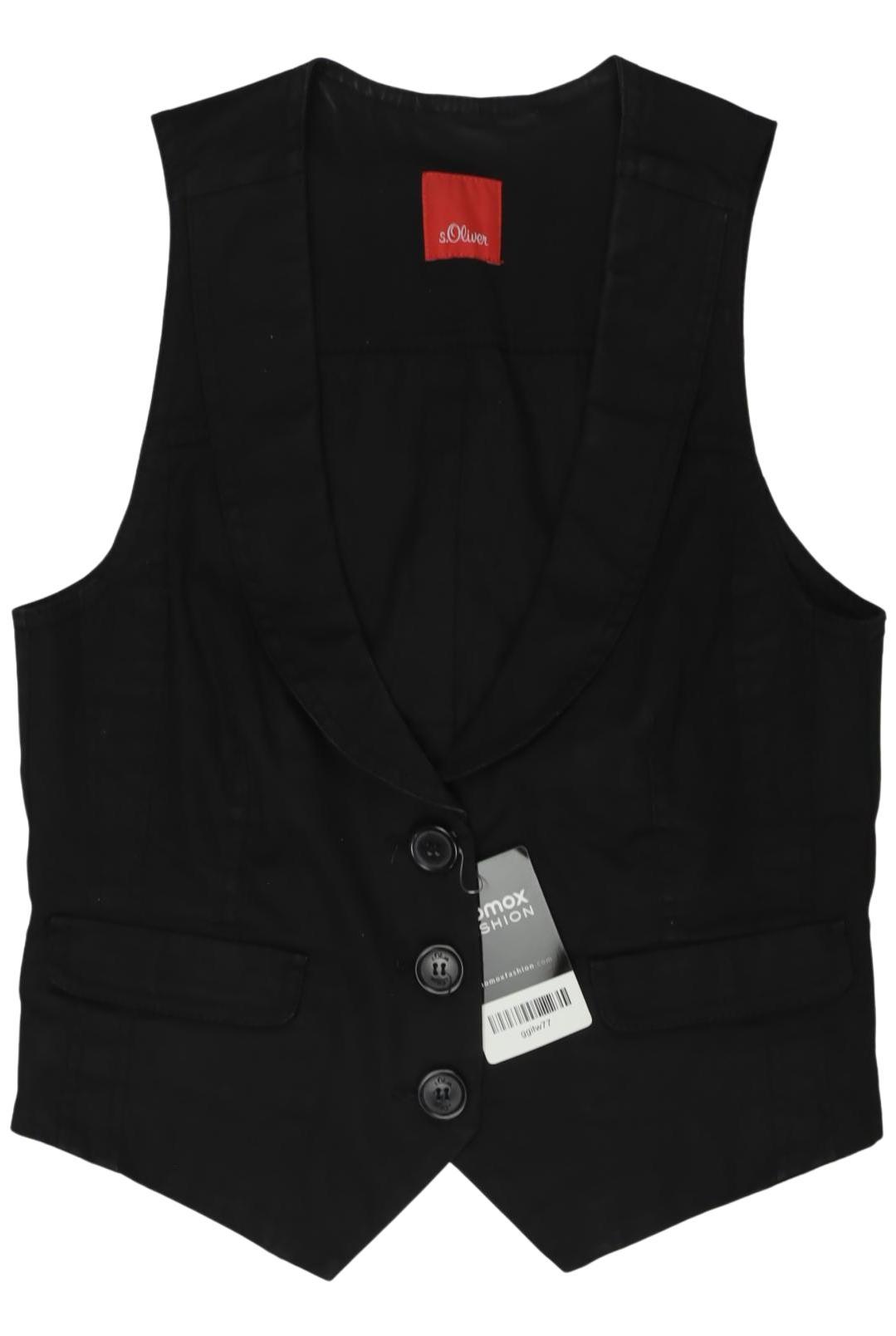 

s.Oliver Damen Weste, schwarz, Gr. 36