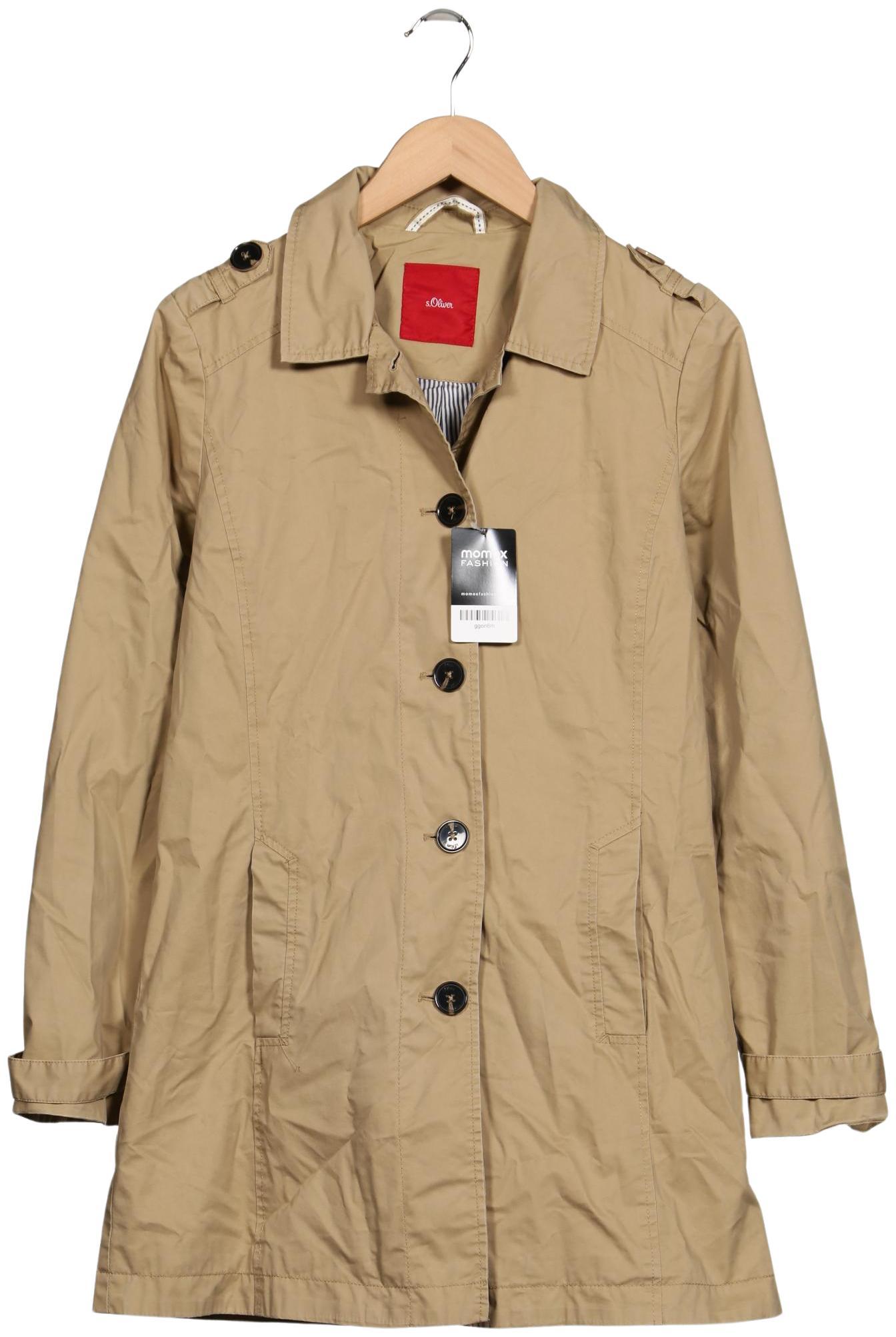 

s.Oliver Damen Mantel, beige, Gr. 38