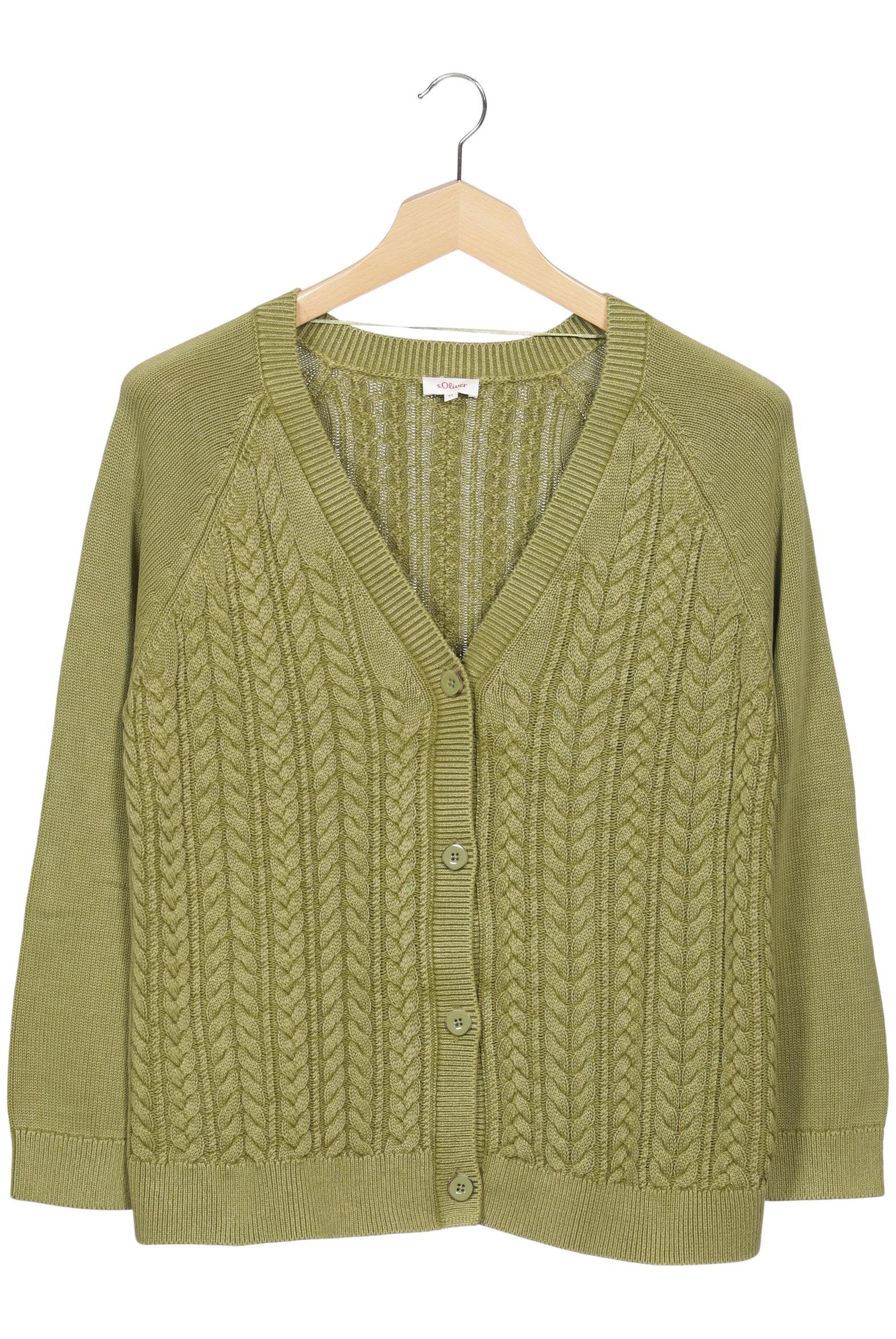 

s.Oliver Damen Strickjacke, grün, Gr. 44