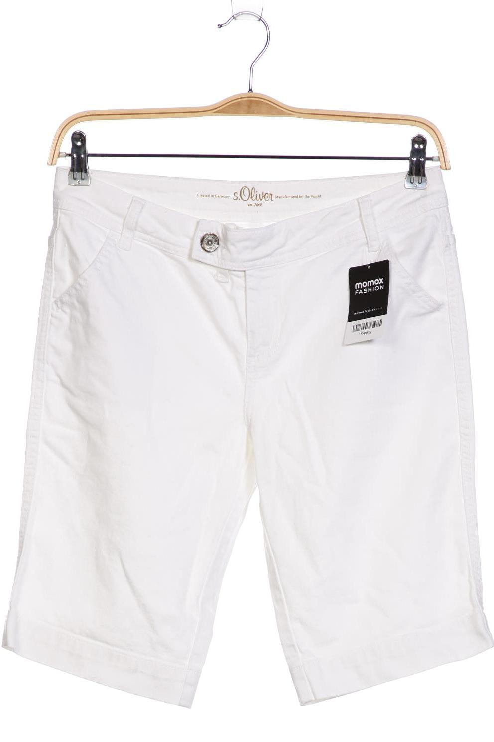 

s.Oliver Damen Shorts, weiß