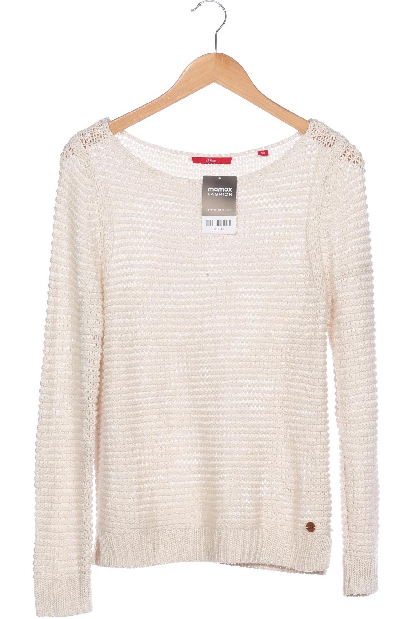 

s.Oliver Damen Pullover, weiß, Gr. 38