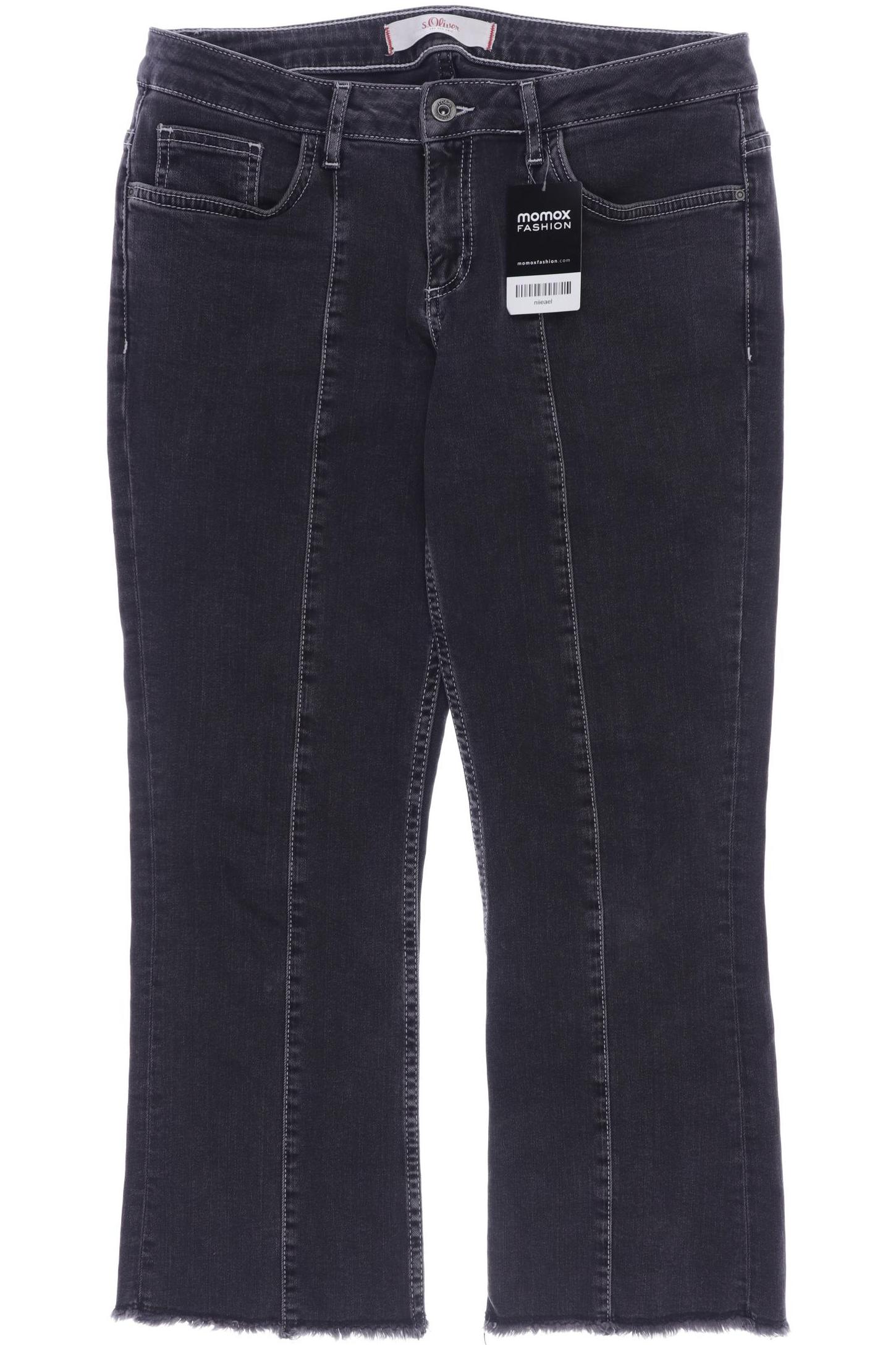 

s.Oliver Damen Jeans, schwarz