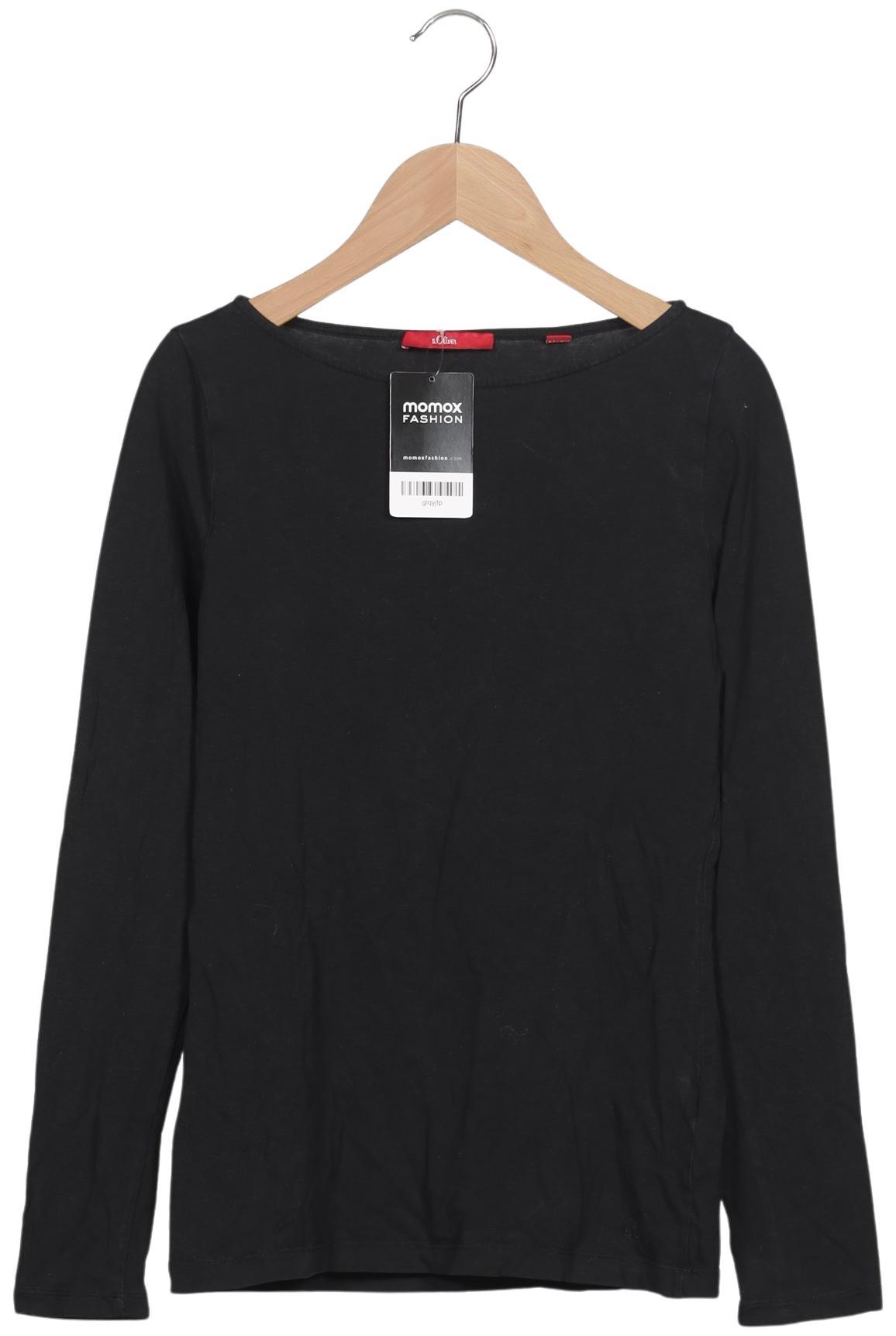 

s.Oliver Damen Langarmshirt, schwarz, Gr. 34