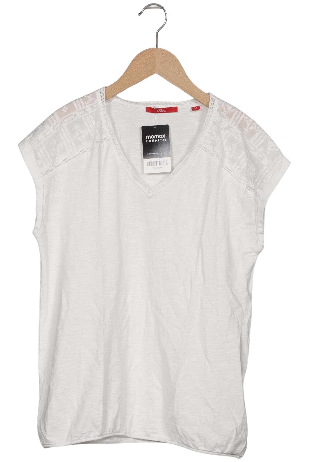 

s.Oliver Damen T-Shirt, weiß, Gr. 38