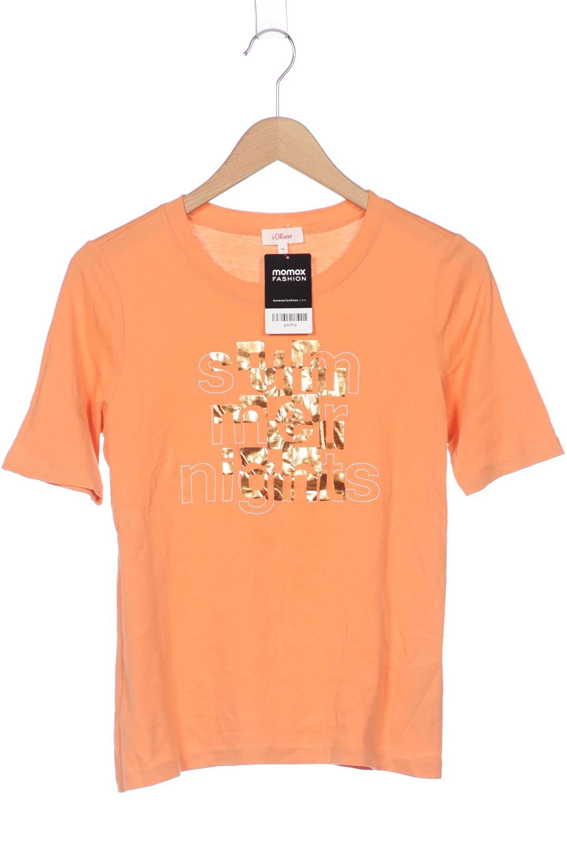

s.Oliver Damen T-Shirt, orange, Gr. 40