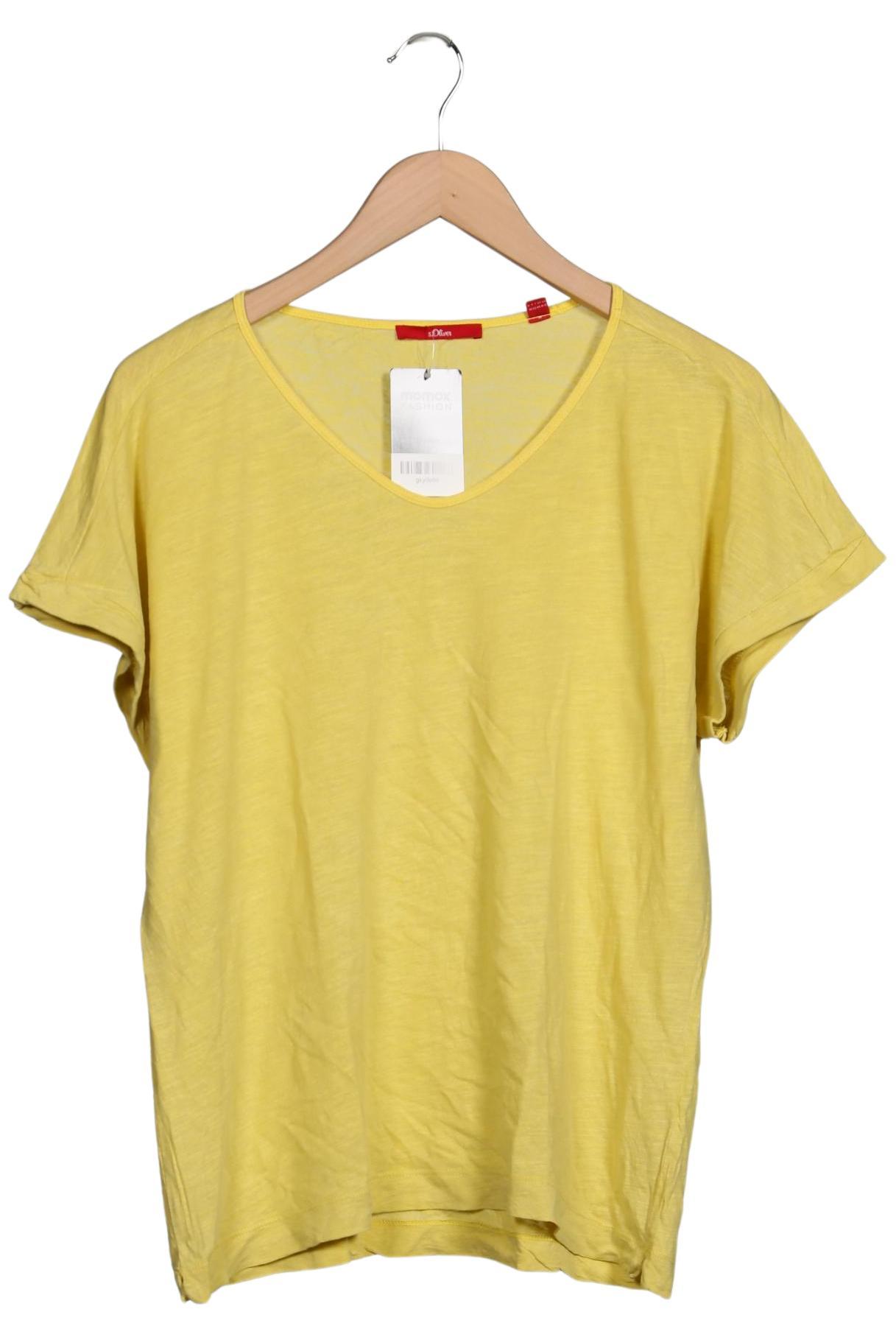 

s.Oliver Damen T-Shirt, gelb, Gr. 40