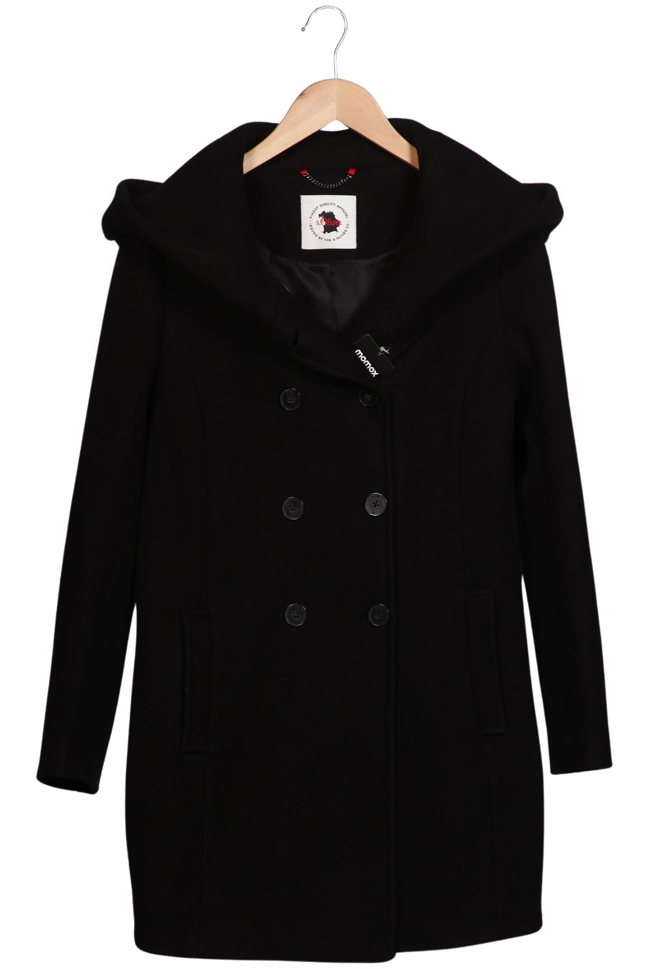 

s.Oliver Damen Mantel, schwarz, Gr. 36