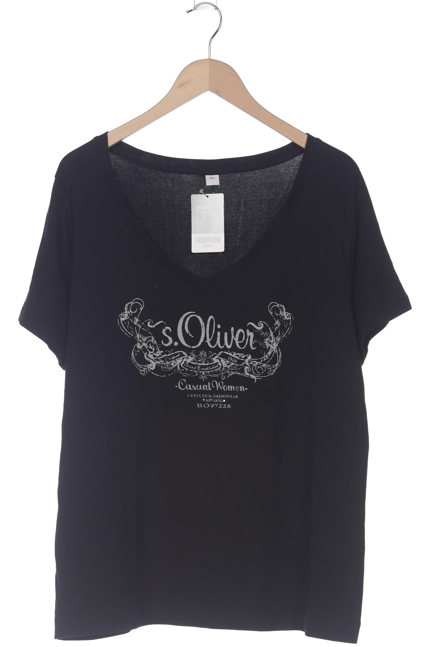 

s.Oliver Damen T-Shirt, schwarz, Gr. 48